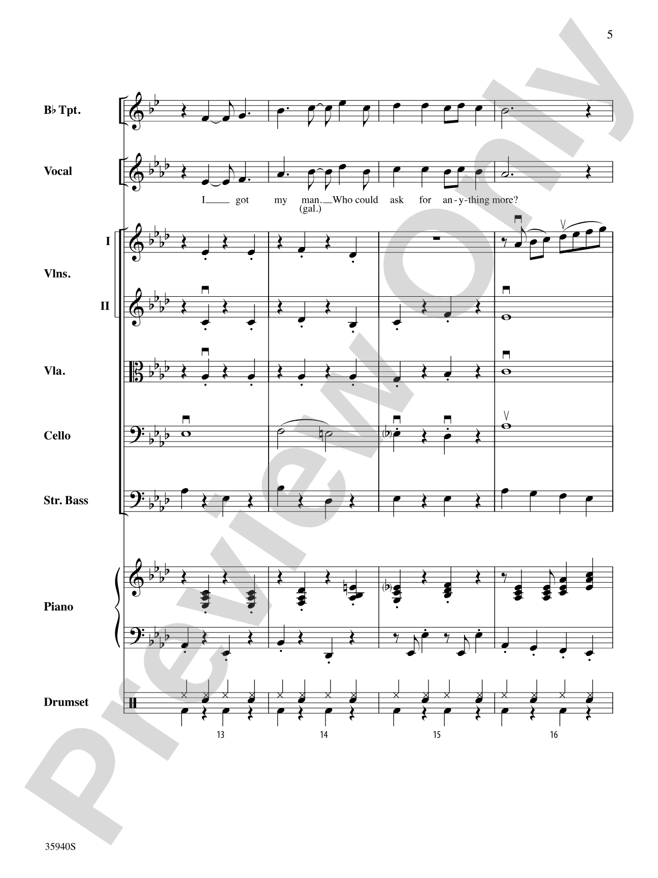 That Gershwin Rhythm: String Orchestra Conductor Score & Parts