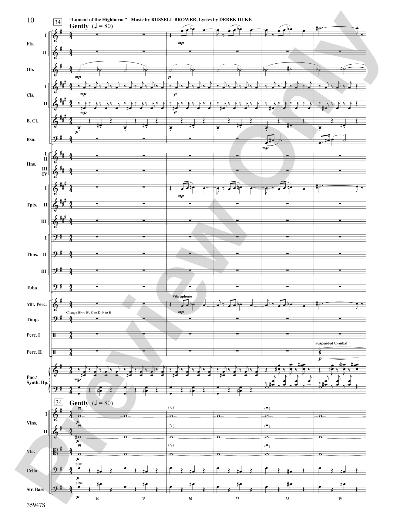 World of Warcraft: Full Orchestra Conductor Score & Parts