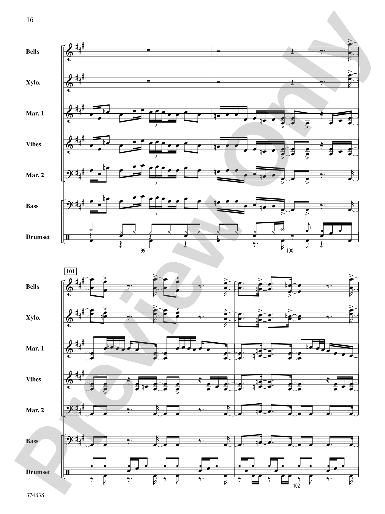 Led Zeppelin Medley: Percussion Ensemble Score & Parts