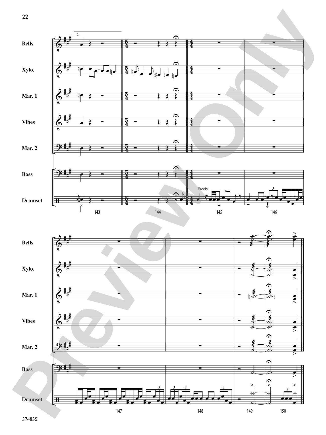 Led Zeppelin Medley: Percussion Ensemble Score & Parts