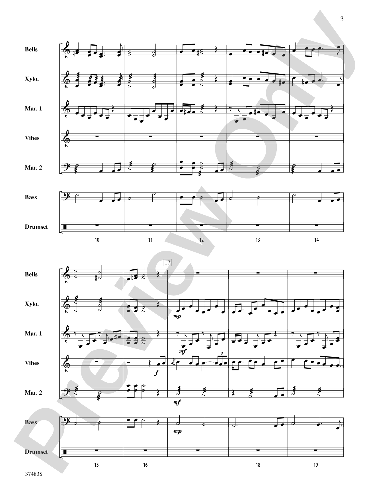 Led Zeppelin Medley: Percussion Ensemble Score & Parts