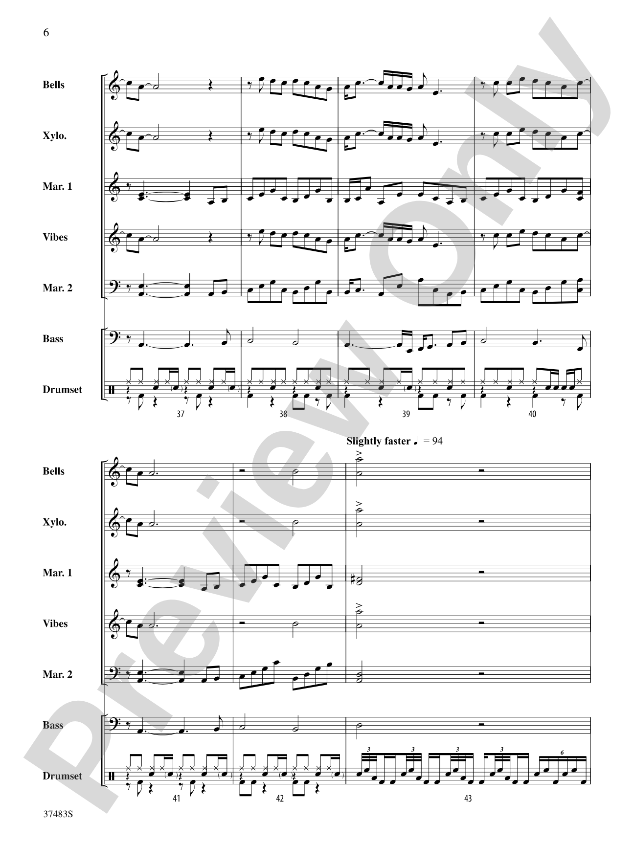 Led Zeppelin Medley: Percussion Ensemble Score & Parts