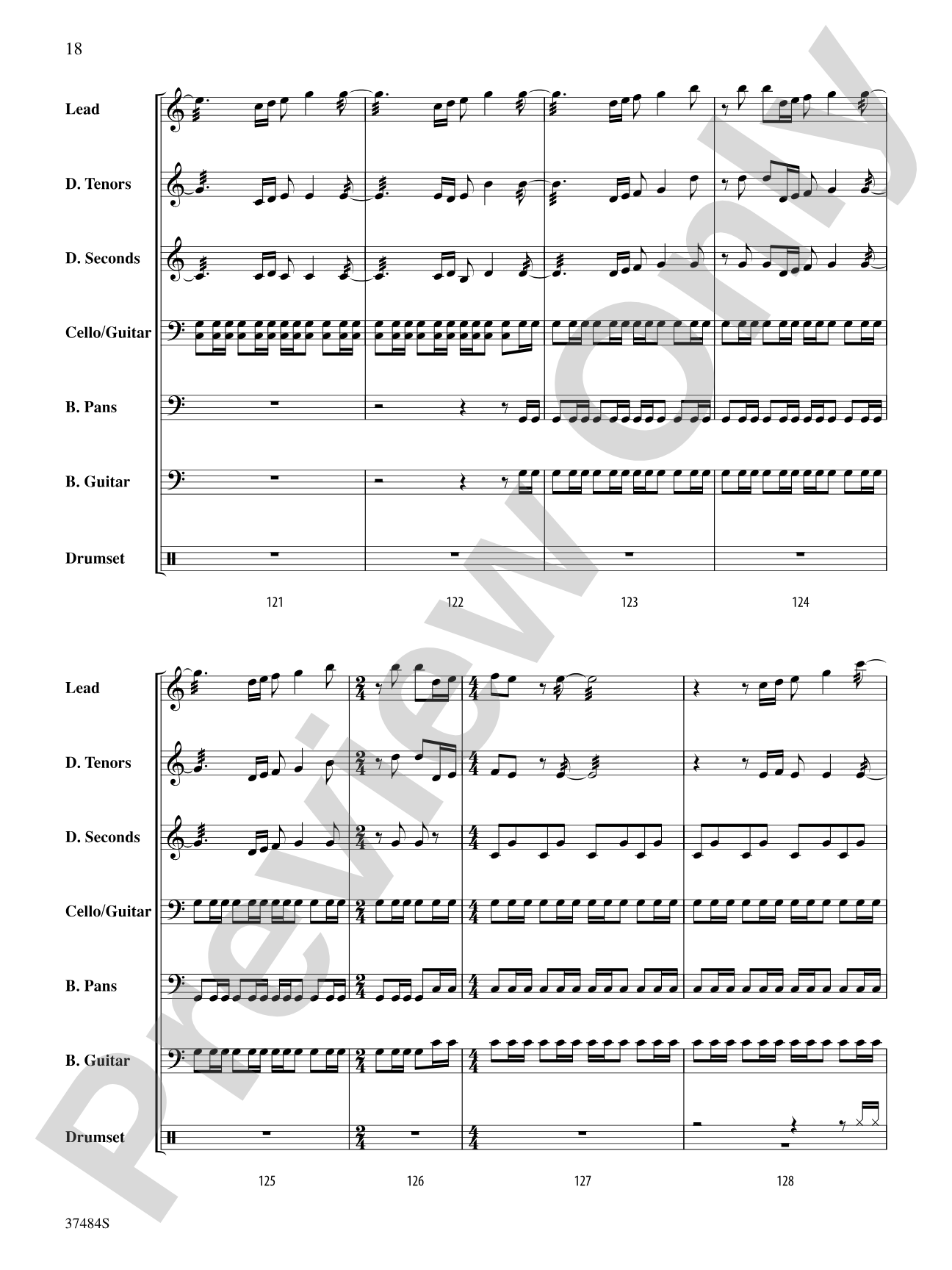 ABBA Medley: Steel Drum Conductor Score & Parts
