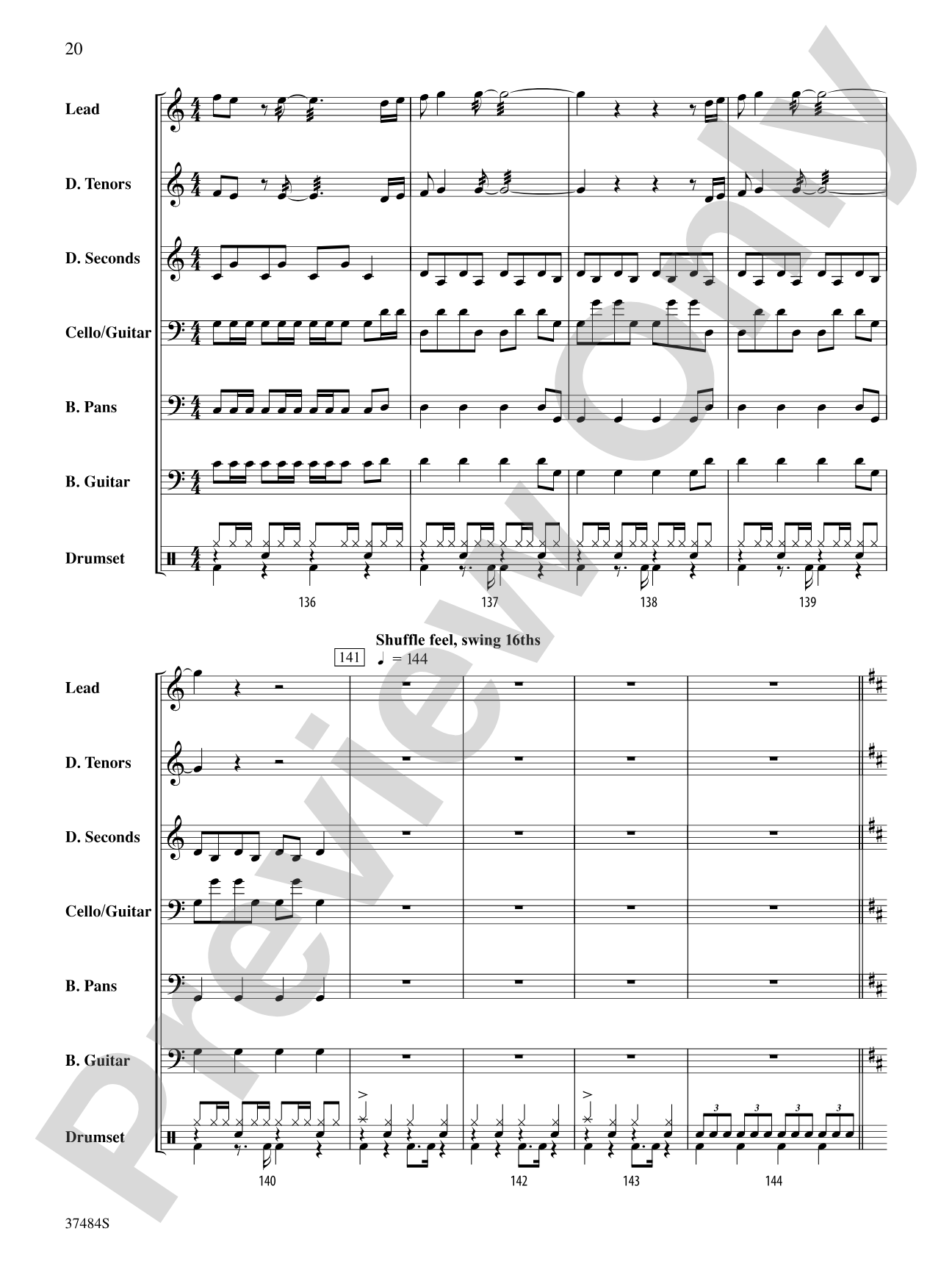 ABBA Medley: Steel Drum Conductor Score & Parts