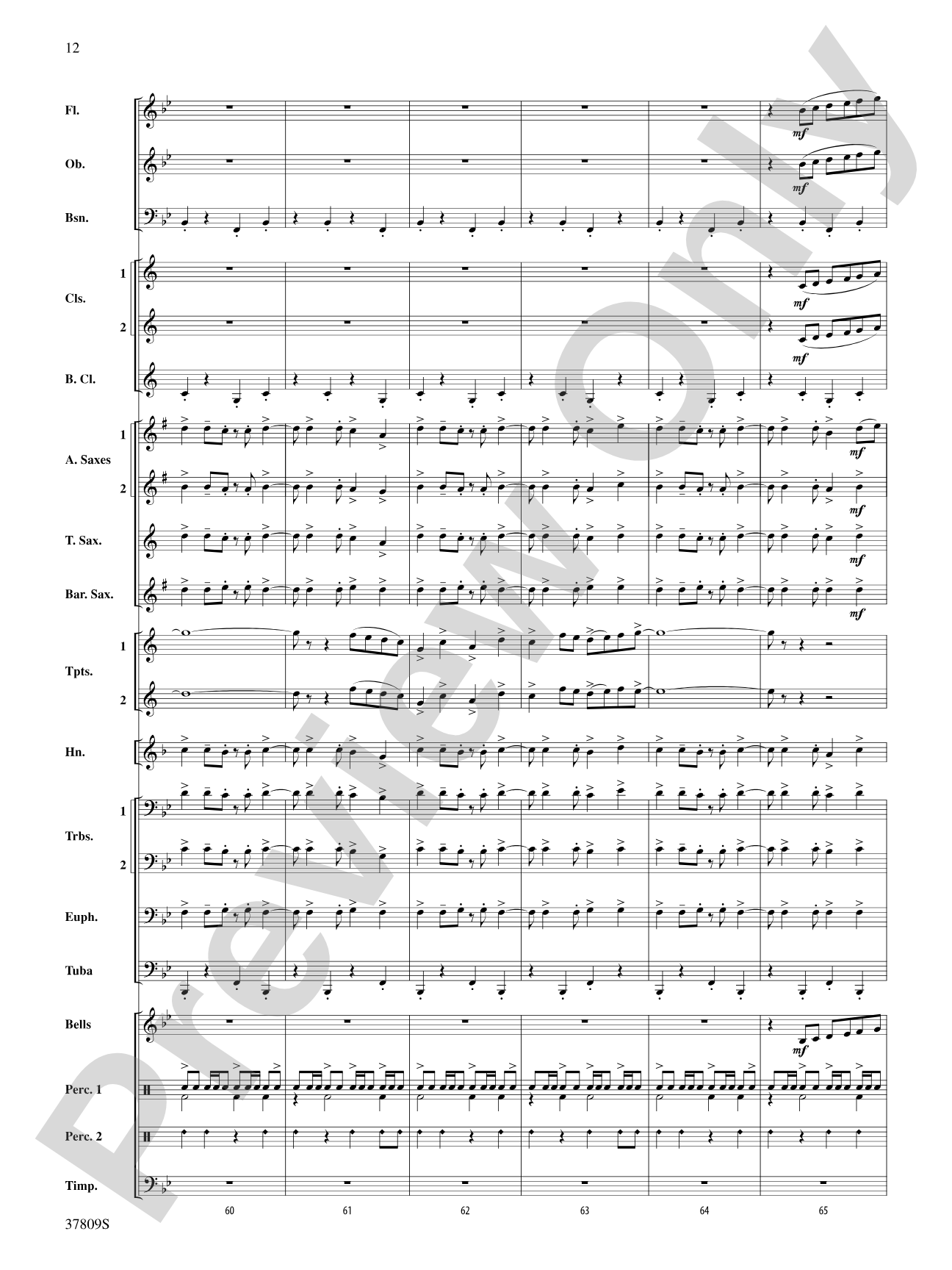 Reflections on a New Tomorrow: Concert Band Conductor Score & Parts