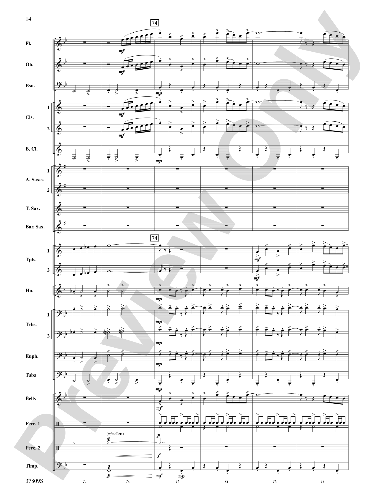 Reflections on a New Tomorrow: Concert Band Conductor Score & Parts