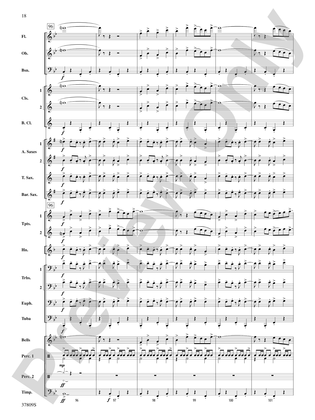 Reflections on a New Tomorrow: Concert Band Conductor Score & Parts