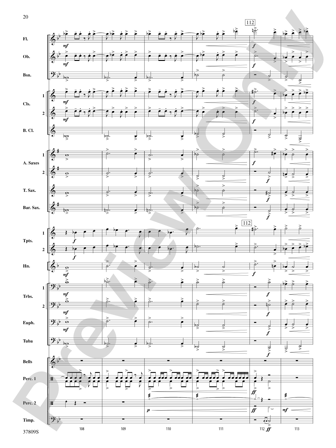 Reflections on a New Tomorrow: Concert Band Conductor Score & Parts