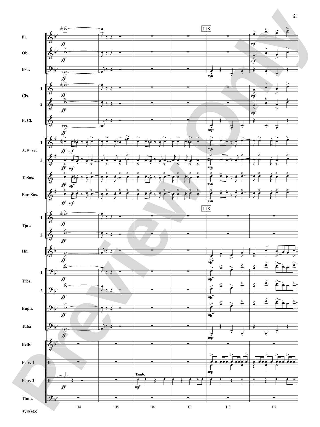 Reflections on a New Tomorrow: Concert Band Conductor Score & Parts