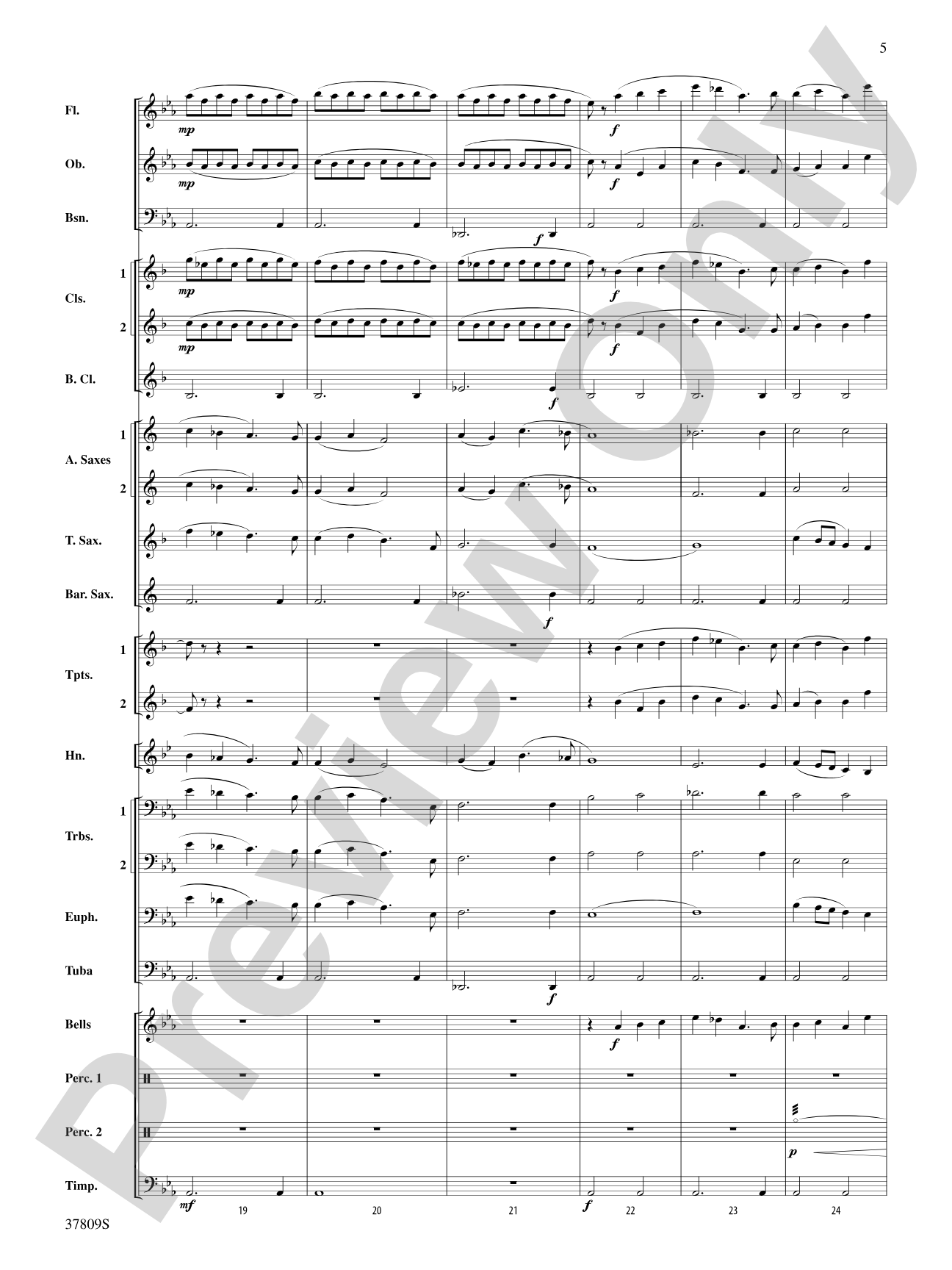 Reflections on a New Tomorrow: Concert Band Conductor Score & Parts