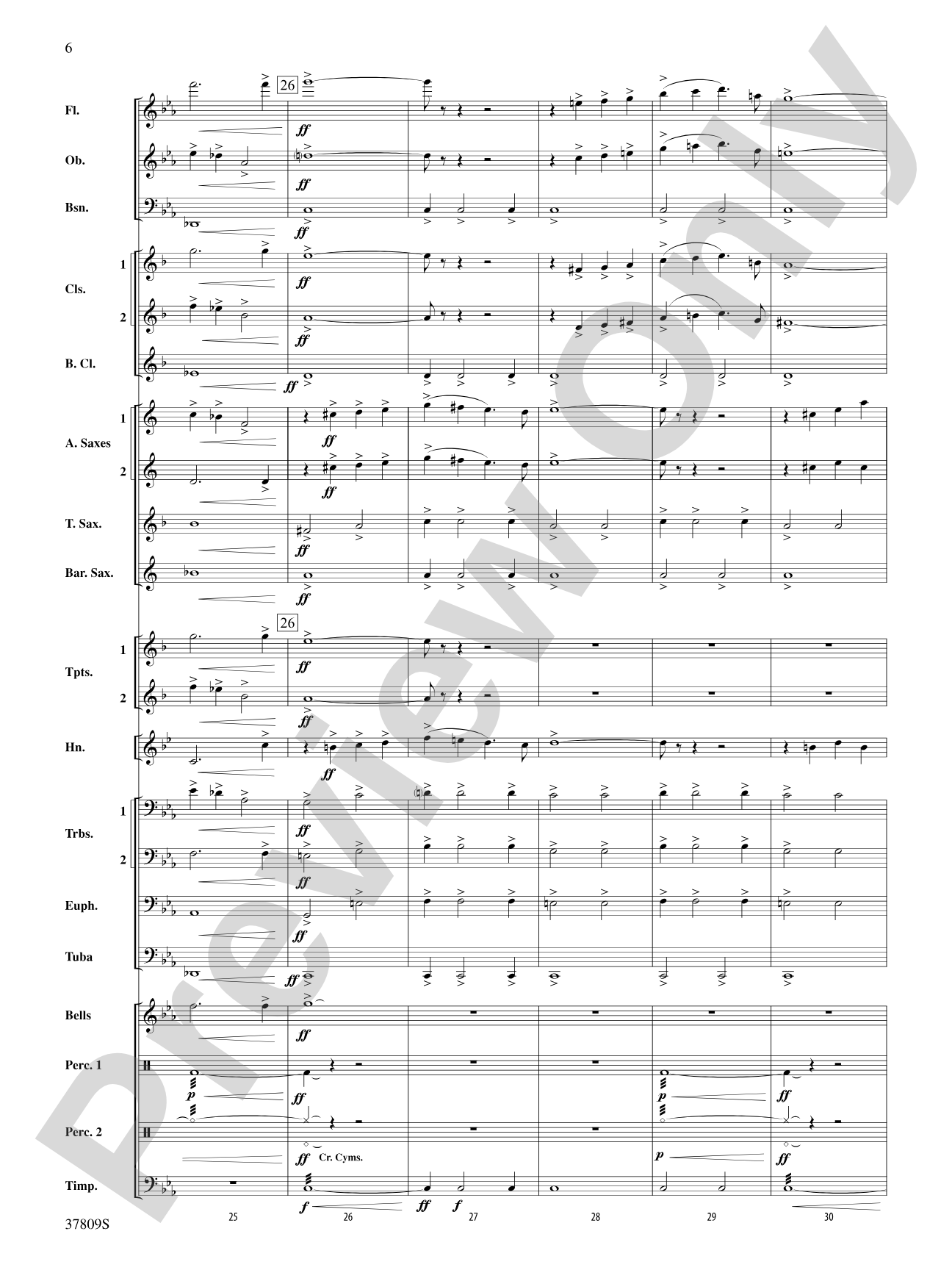 Reflections on a New Tomorrow: Concert Band Conductor Score & Parts
