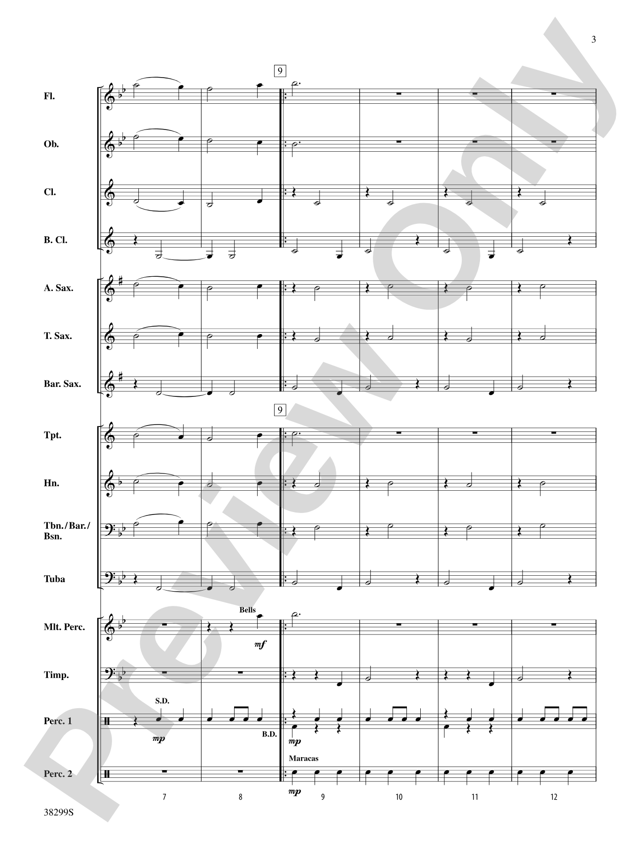 De Colores: Concert Band Conductor Score & Parts