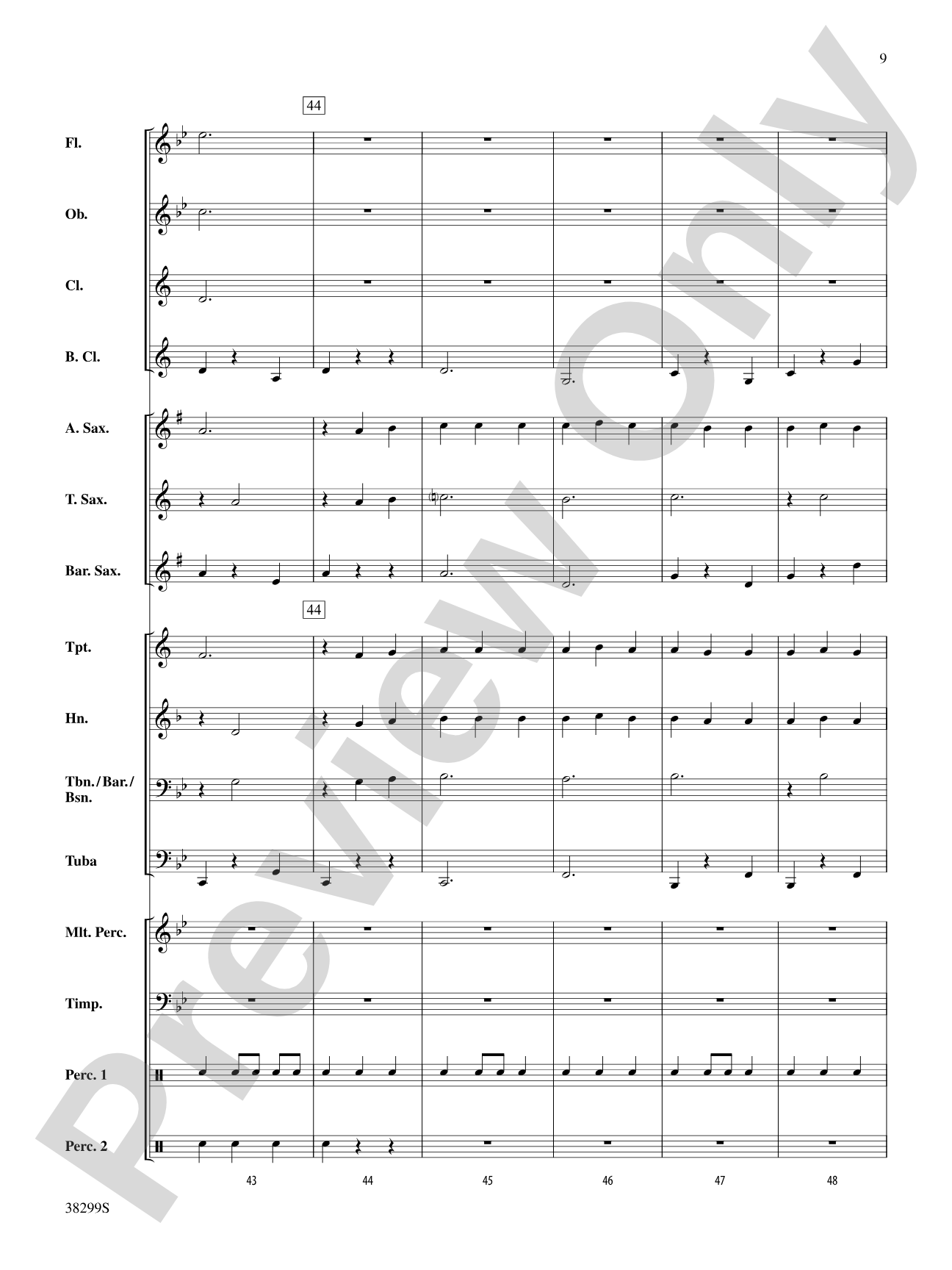De Colores: Concert Band Conductor Score & Parts