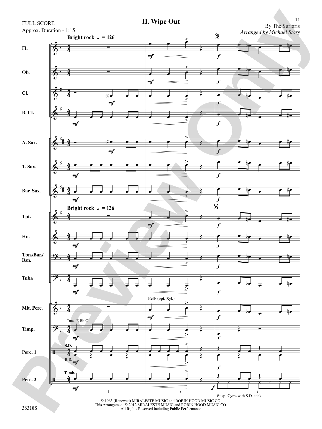 Short Cuts for Beginning Band -- #1: Concert Band Conductor Score & Parts