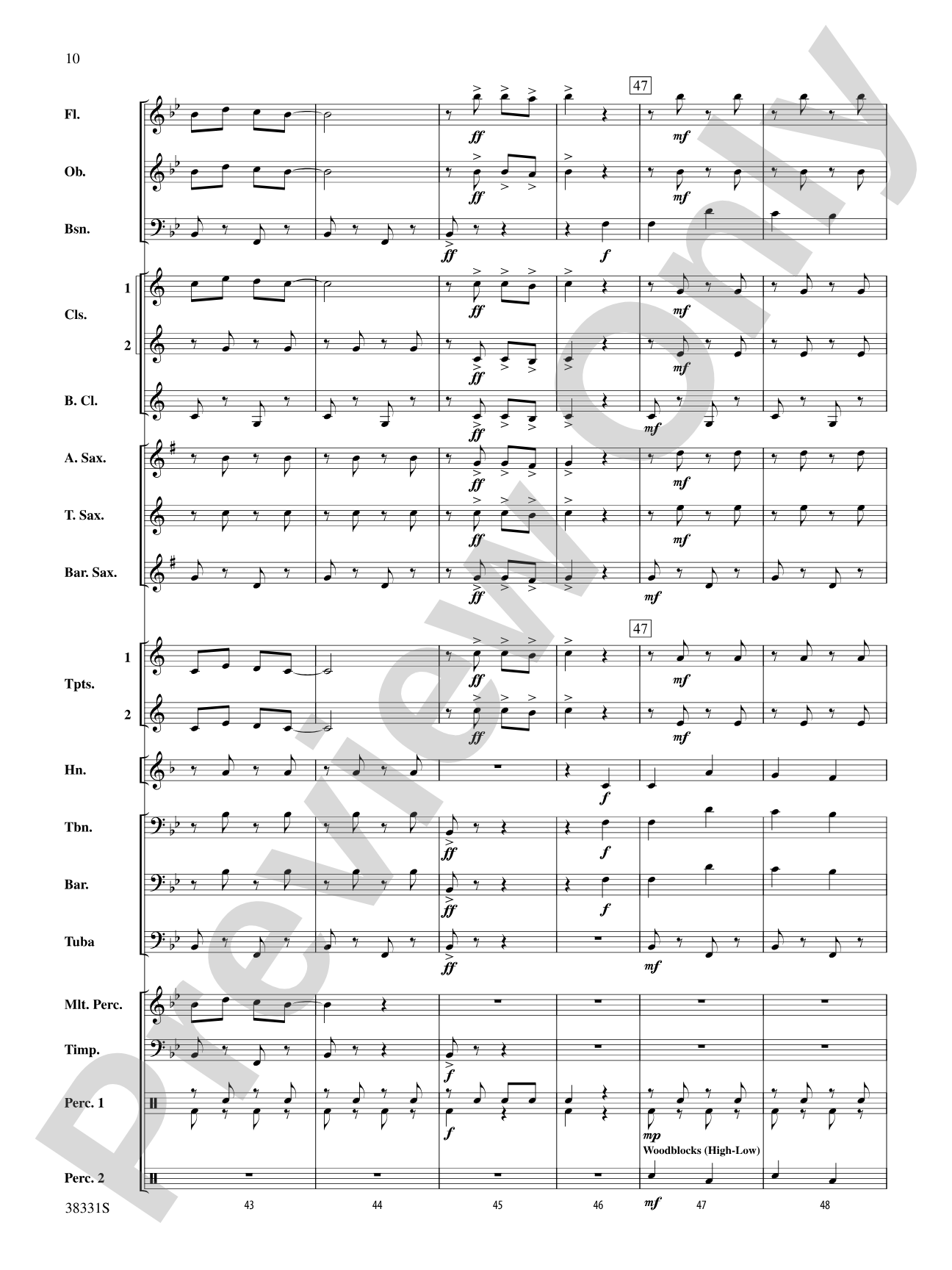 Jingle Bell Gallop: Concert Band Conductor Score & Parts