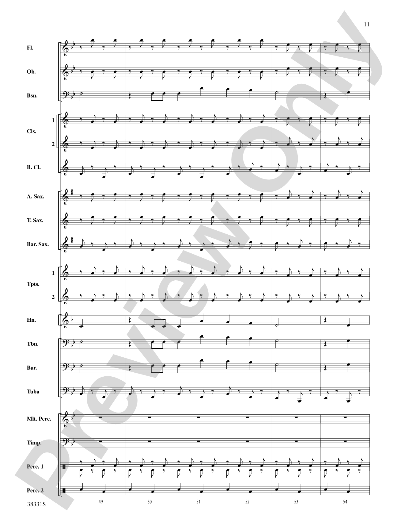 Jingle Bell Gallop: Concert Band Conductor Score & Parts