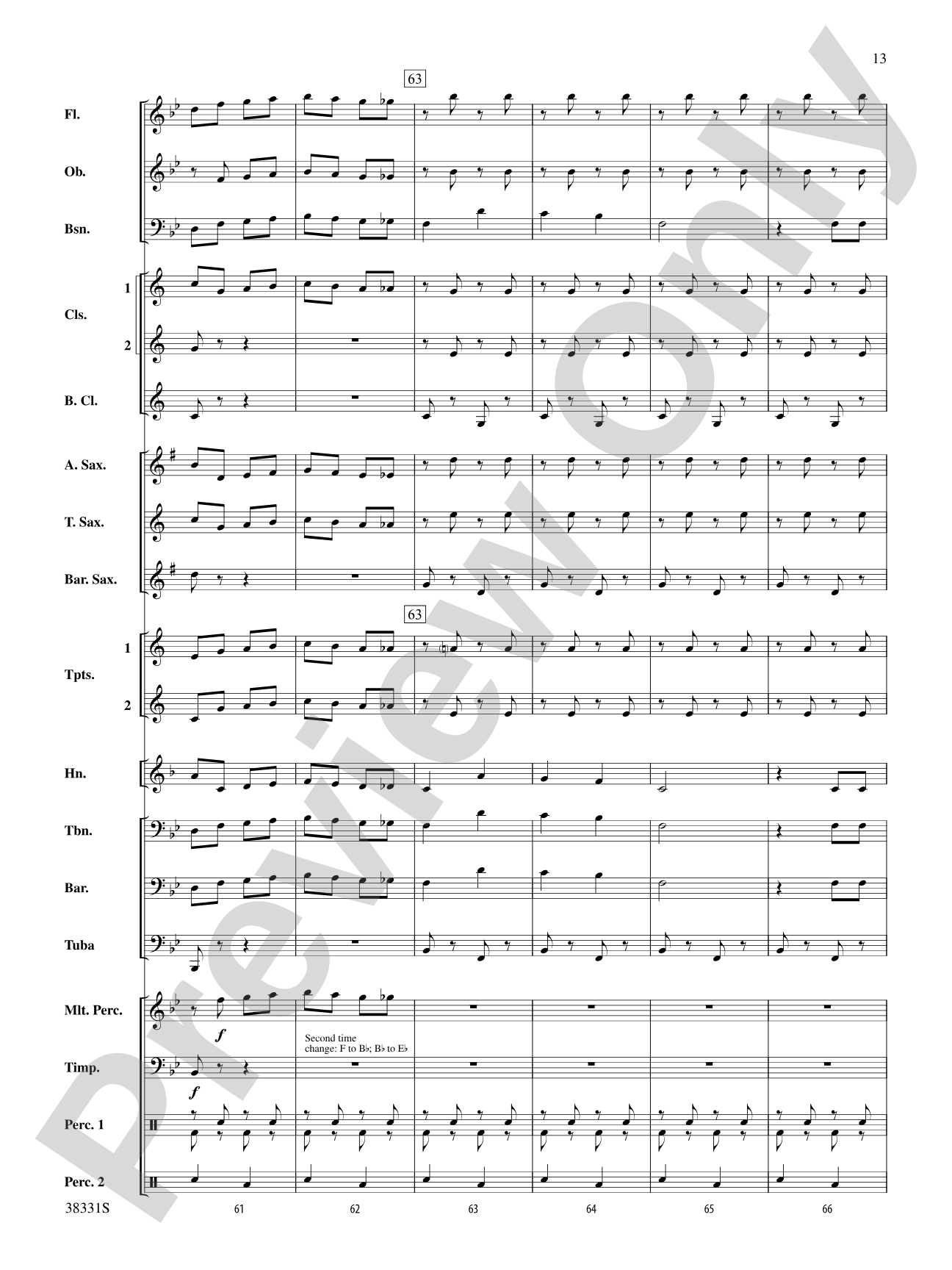 Jingle Bell Gallop: Concert Band Conductor Score & Parts