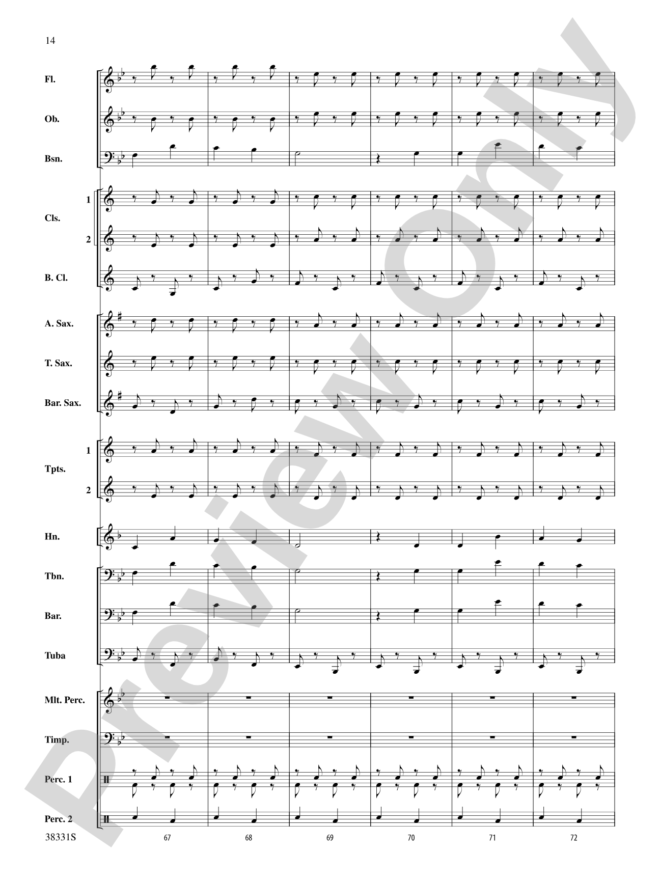 Jingle Bell Gallop: Concert Band Conductor Score & Parts