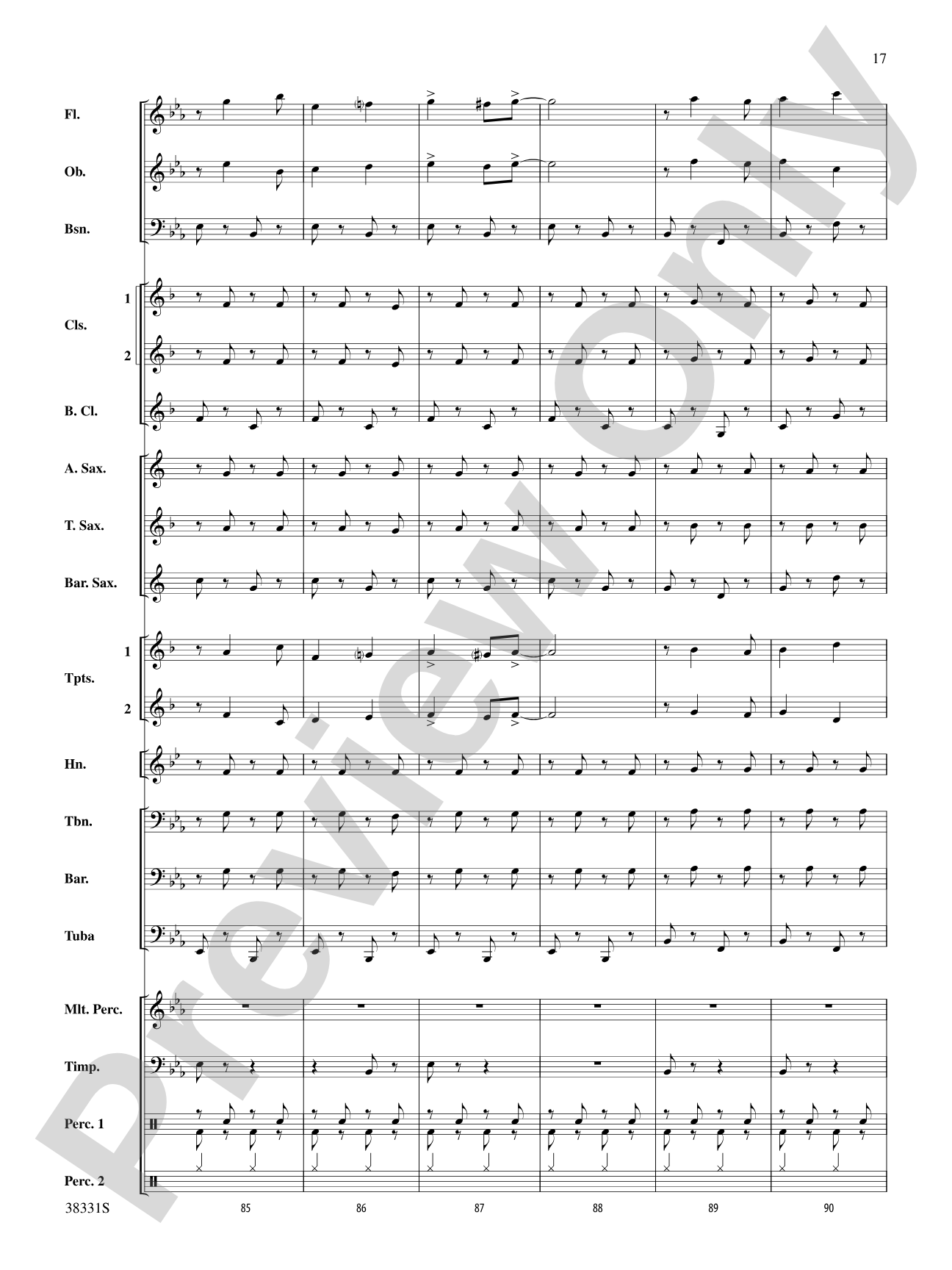 Jingle Bell Gallop: Concert Band Conductor Score & Parts