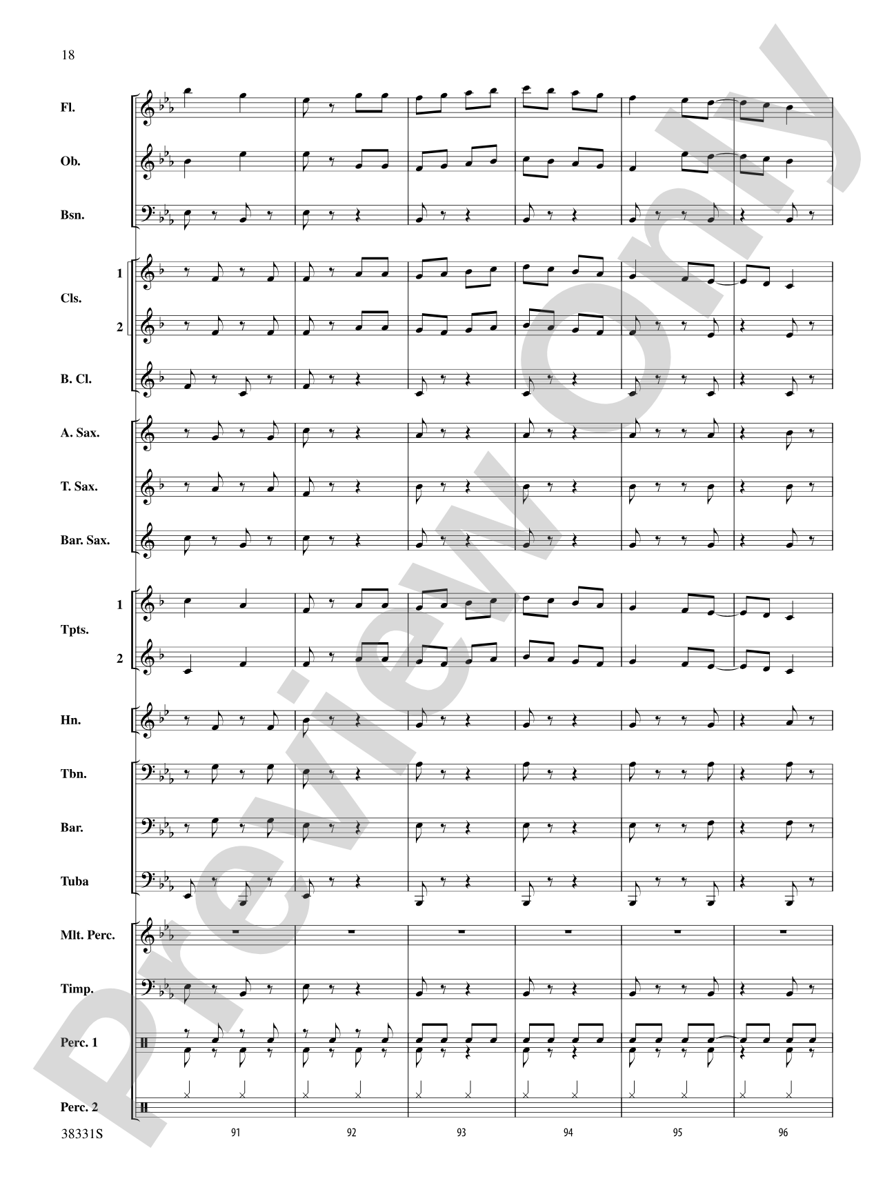 Jingle Bell Gallop: Concert Band Conductor Score & Parts