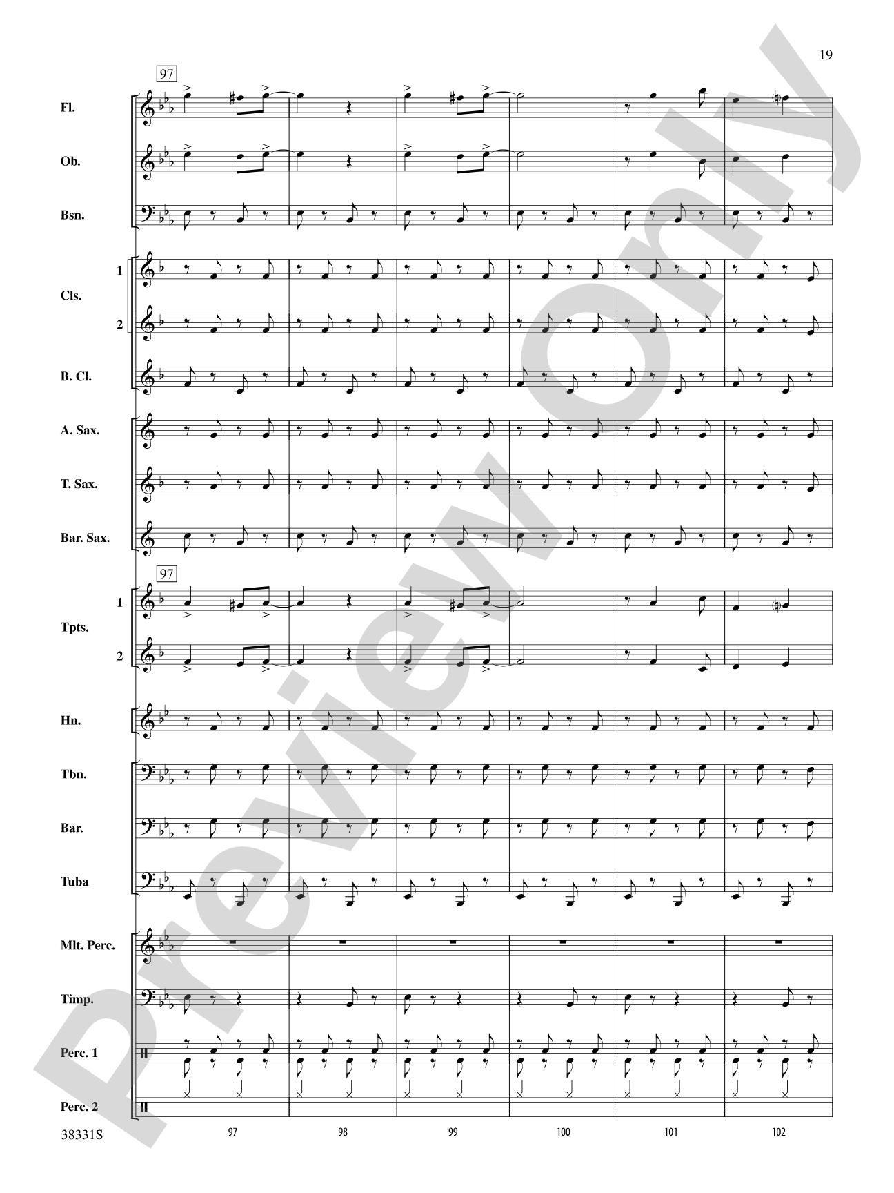 Jingle Bell Gallop: Concert Band Conductor Score & Parts