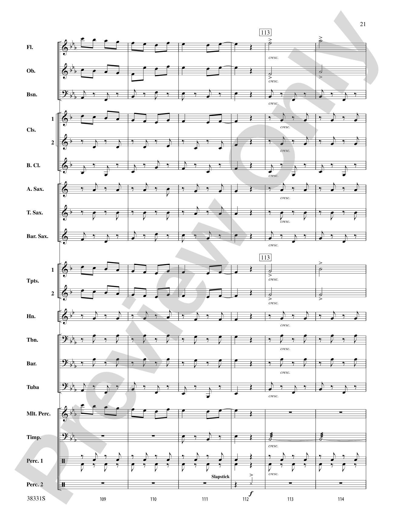 Jingle Bell Gallop: Concert Band Conductor Score & Parts