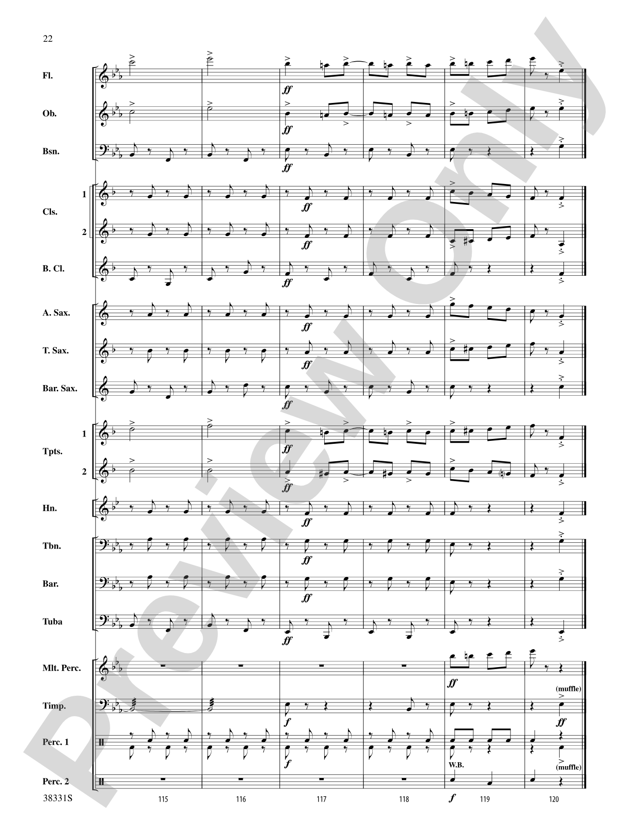 Jingle Bell Gallop: Concert Band Conductor Score & Parts