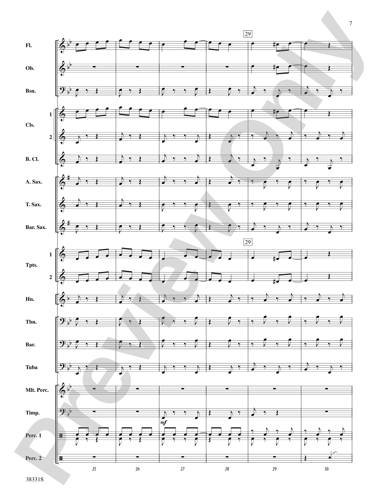 Jingle Bell Gallop: Concert Band Conductor Score & Parts