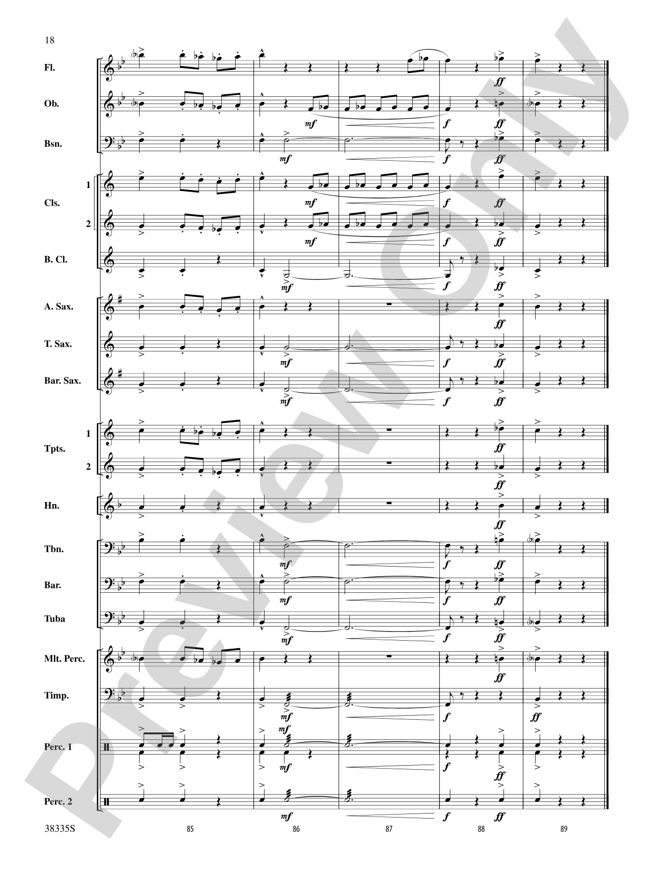 El Relicario: Concert Band Conductor Score & Parts