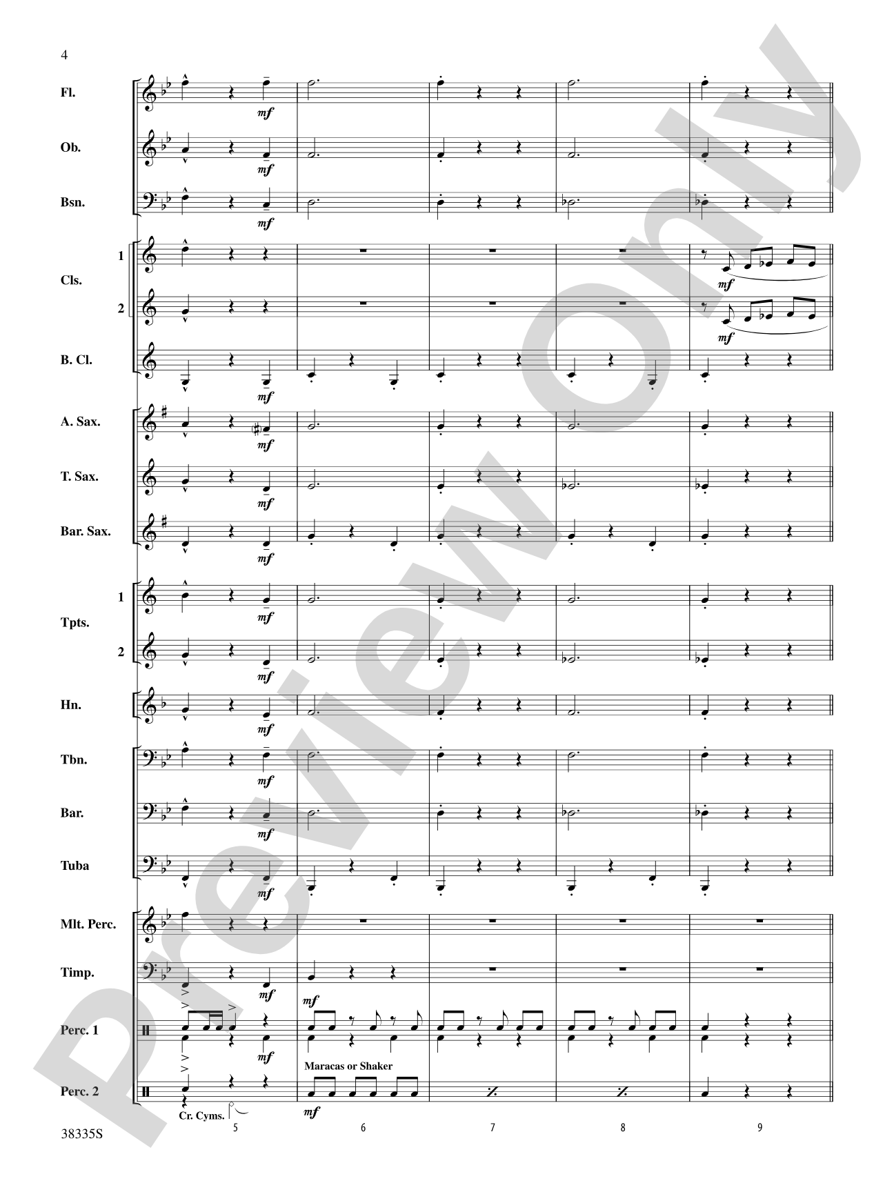 El Relicario: Concert Band Conductor Score & Parts
