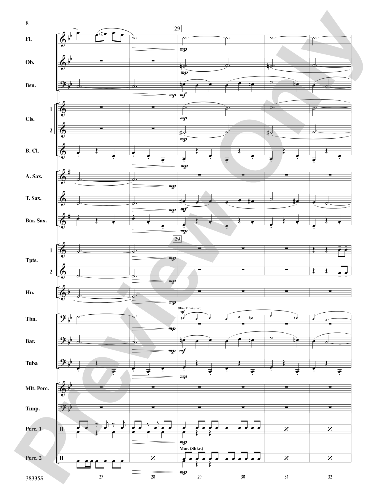 El Relicario: Concert Band Conductor Score & Parts