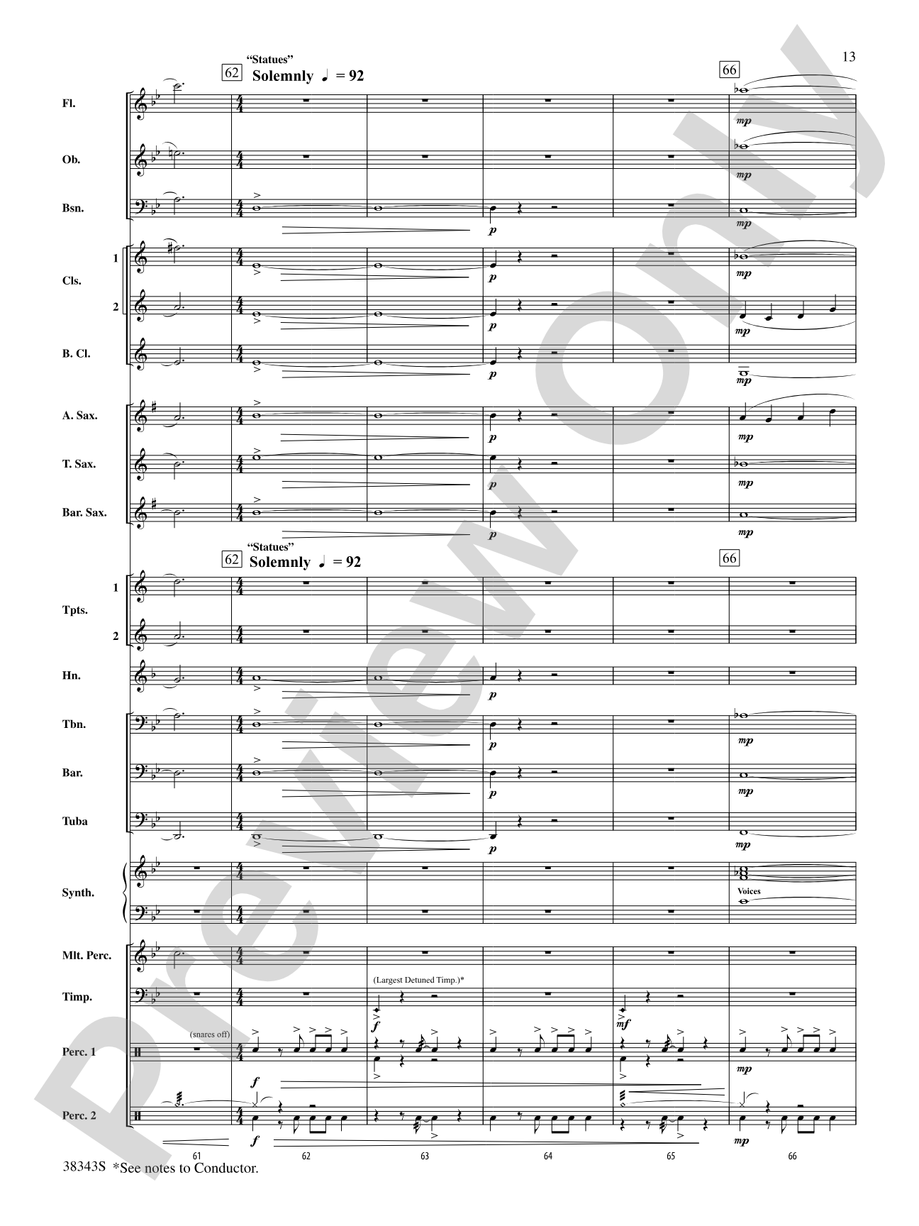 Harry Potter and the Deathly Hallows, Part 2, Selections from: Concert Band Conductor Score & Parts