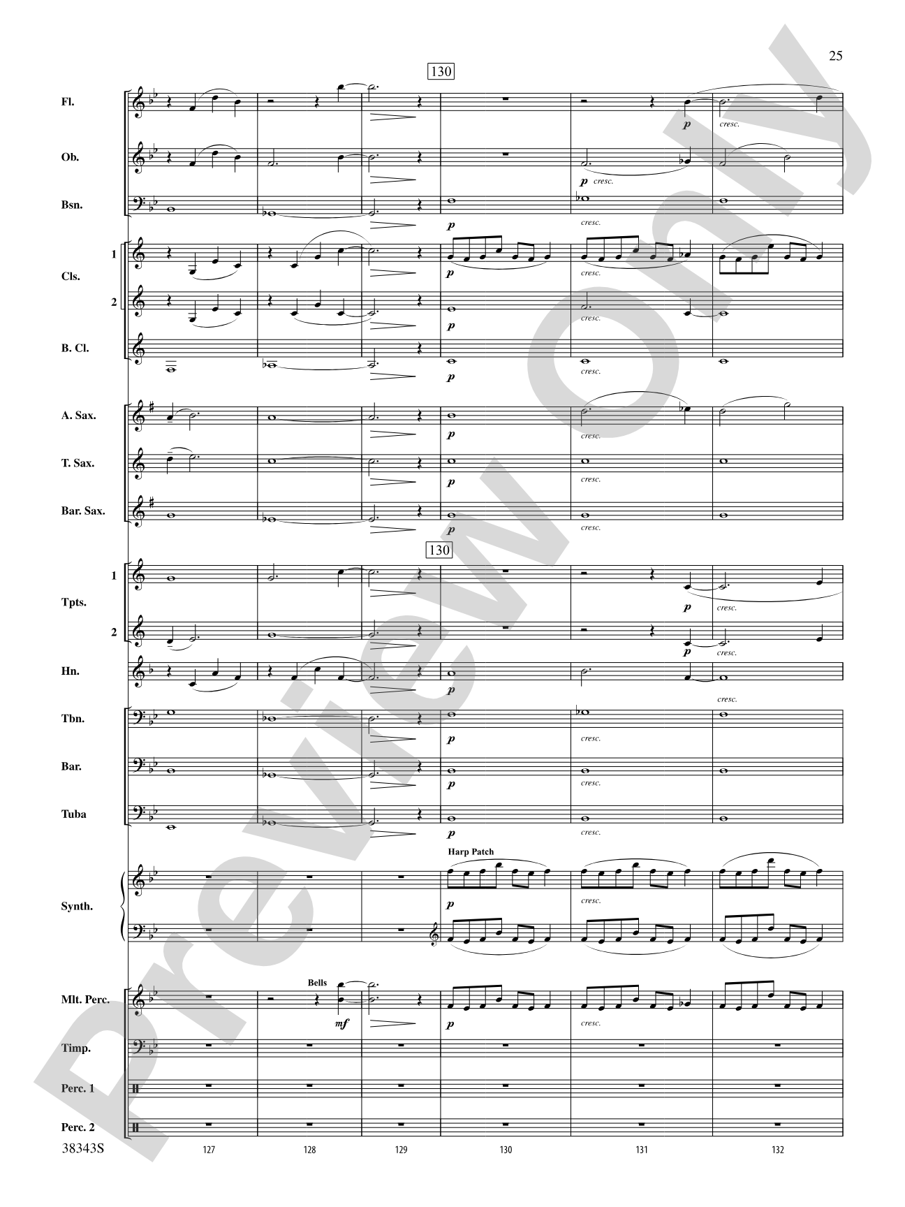 Harry Potter and the Deathly Hallows, Part 2, Selections from: Concert Band Conductor Score & Parts