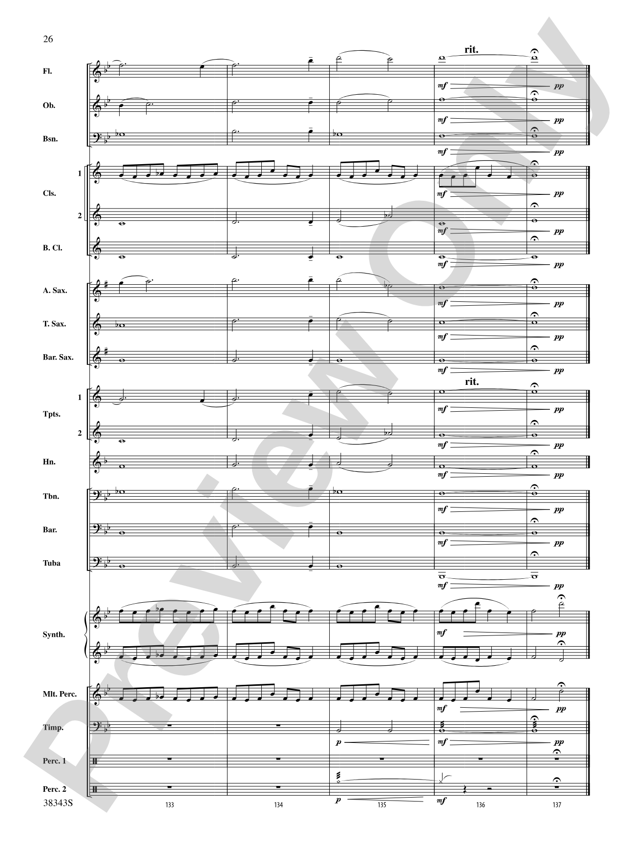 Harry Potter and the Deathly Hallows, Part 2, Selections from: Concert Band Conductor Score & Parts