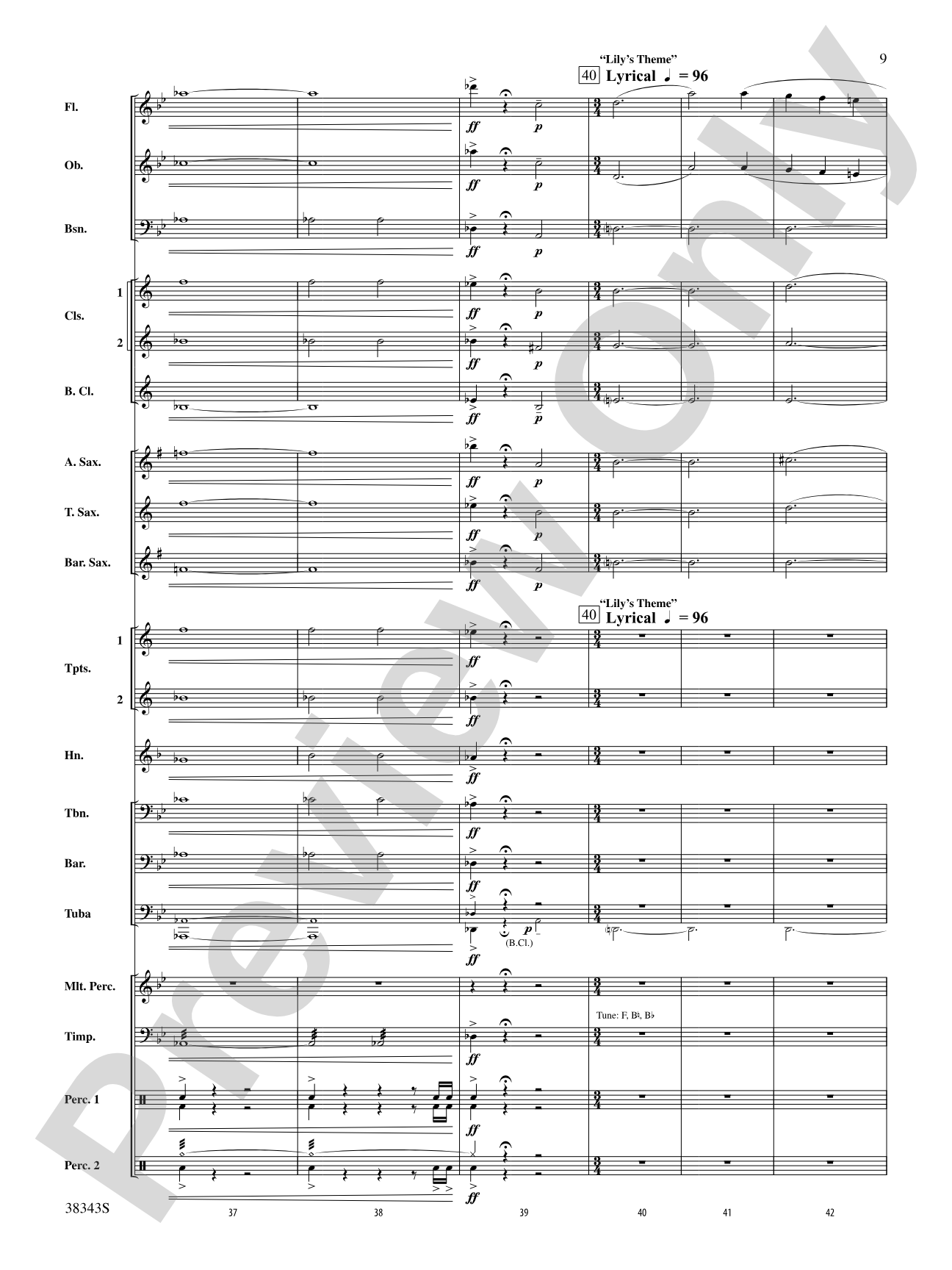 Harry Potter and the Deathly Hallows, Part 2, Selections from: Concert Band Conductor Score & Parts