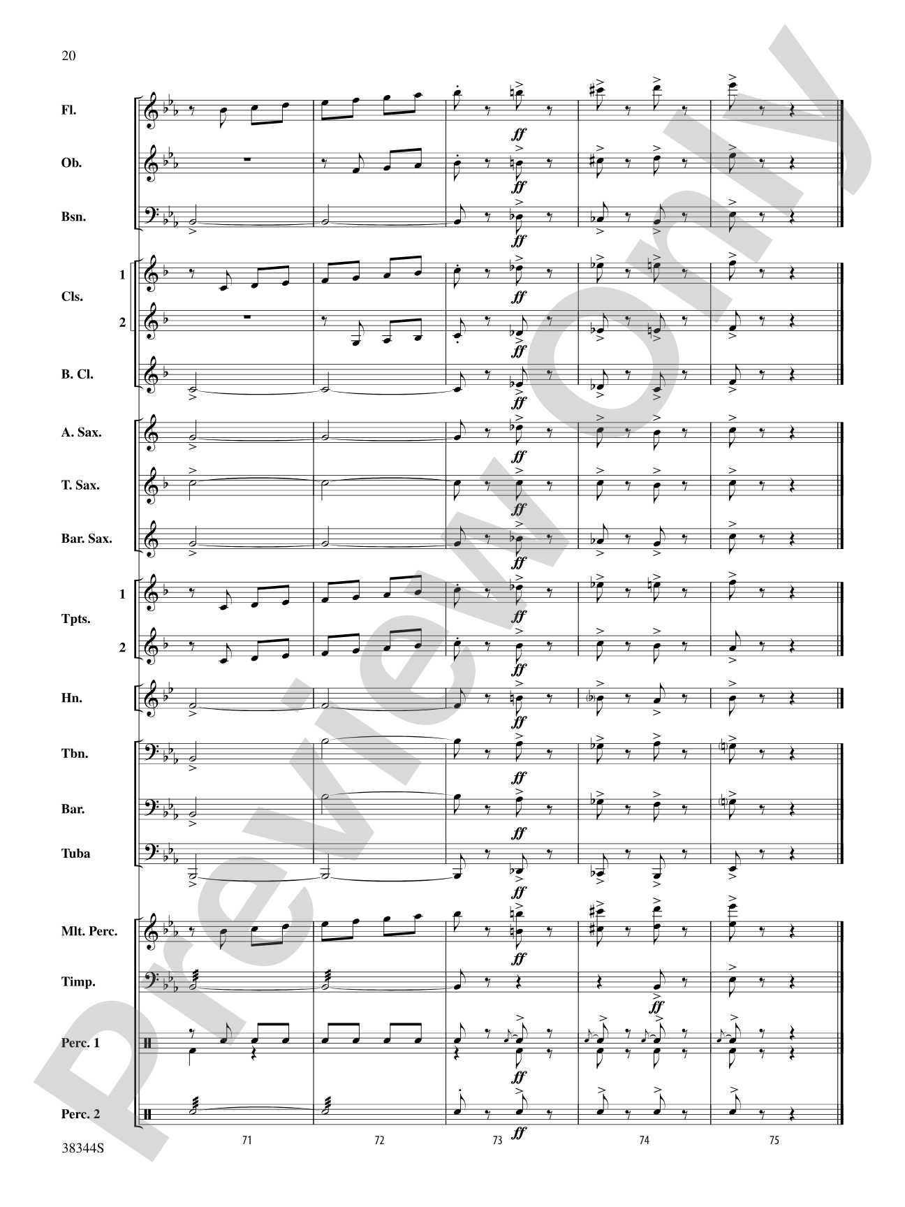 Armenian Dances, Part 1, Selections from: Concert Band Conductor Score & Parts