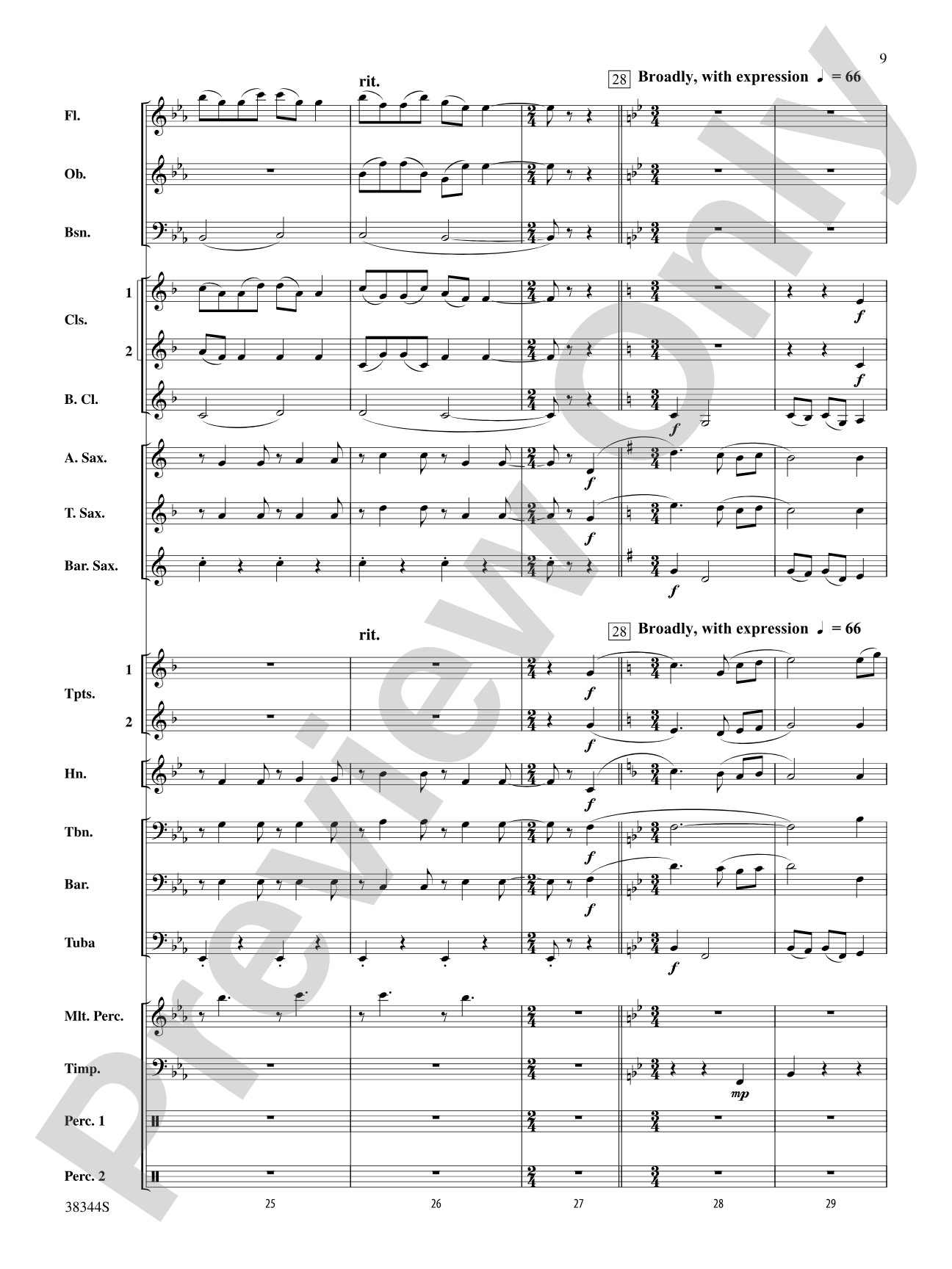 Armenian Dances, Part 1, Selections from: Concert Band Conductor Score & Parts