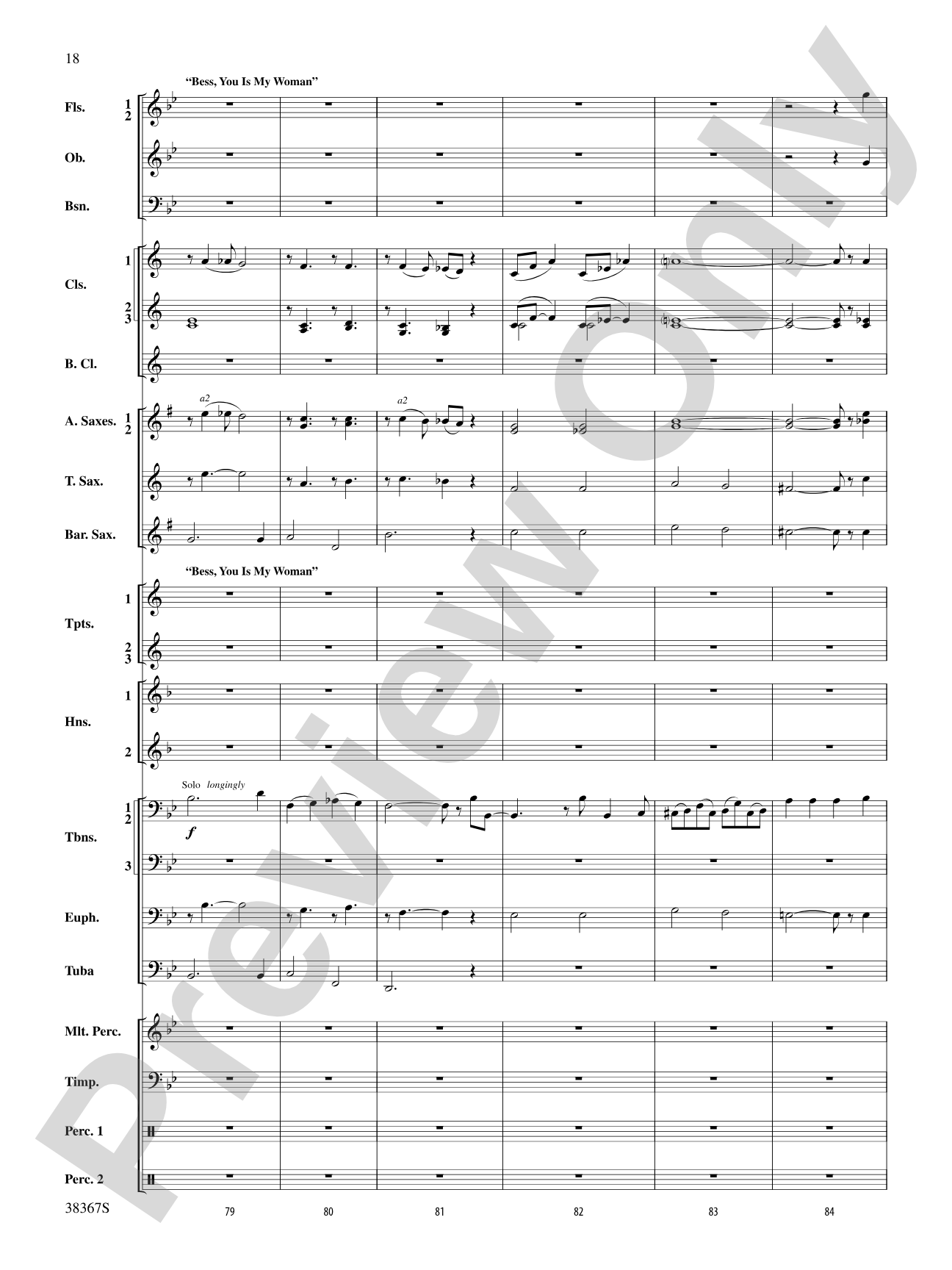 Porgy and Bess®, Highlights from: Concert Band Conductor Score & Parts