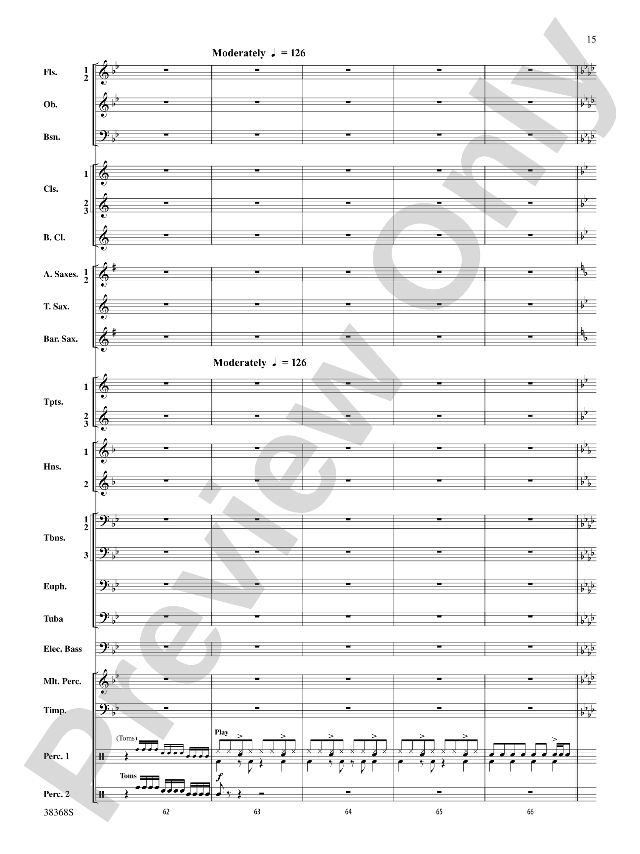 Last Friday Night (T.G.I.F) / The Edge of Glory: Concert Band Conductor Score & Parts