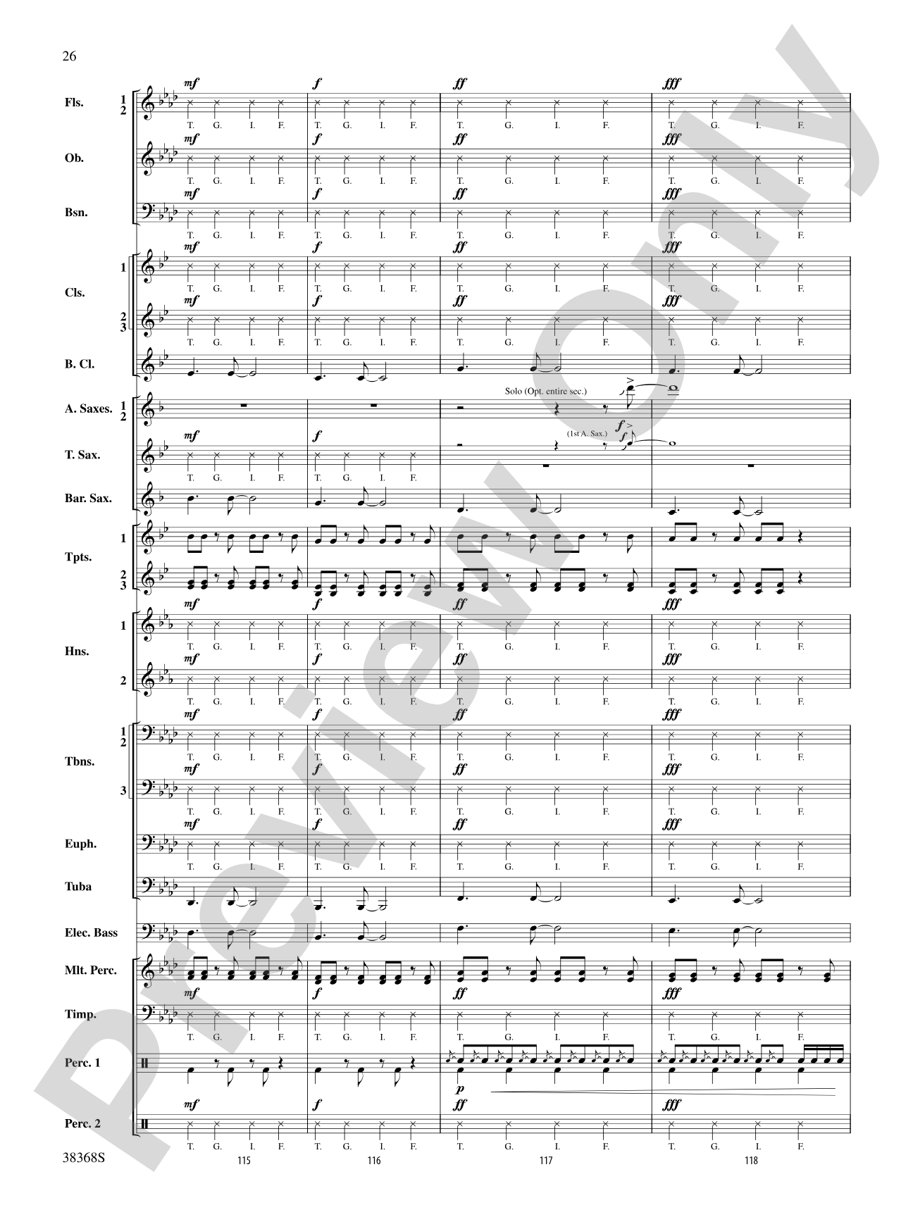 Last Friday Night (T.G.I.F) / The Edge of Glory: Concert Band Conductor Score & Parts