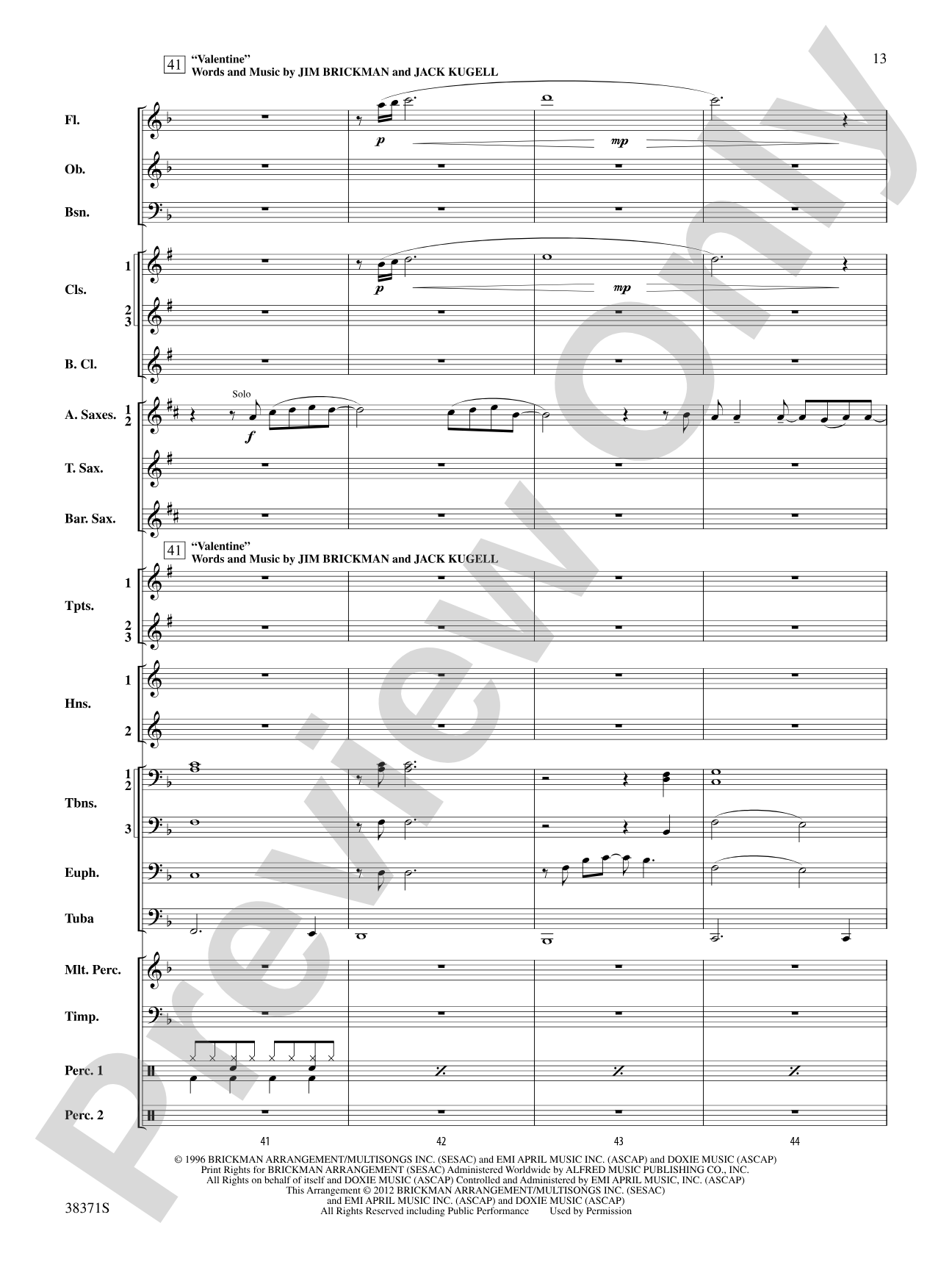 The Best of Jim Brickman: Concert Band Conductor Score & Parts