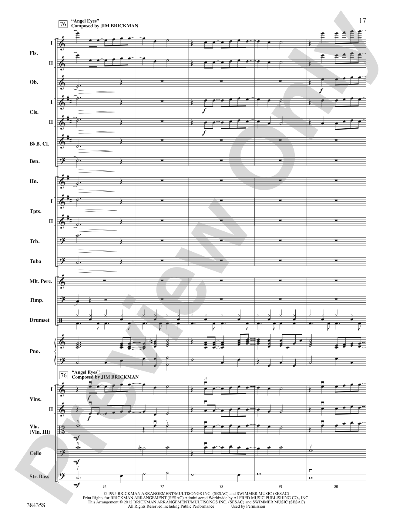 The Best of Jim Brickman: Full Orchestra Conductor Score & Parts