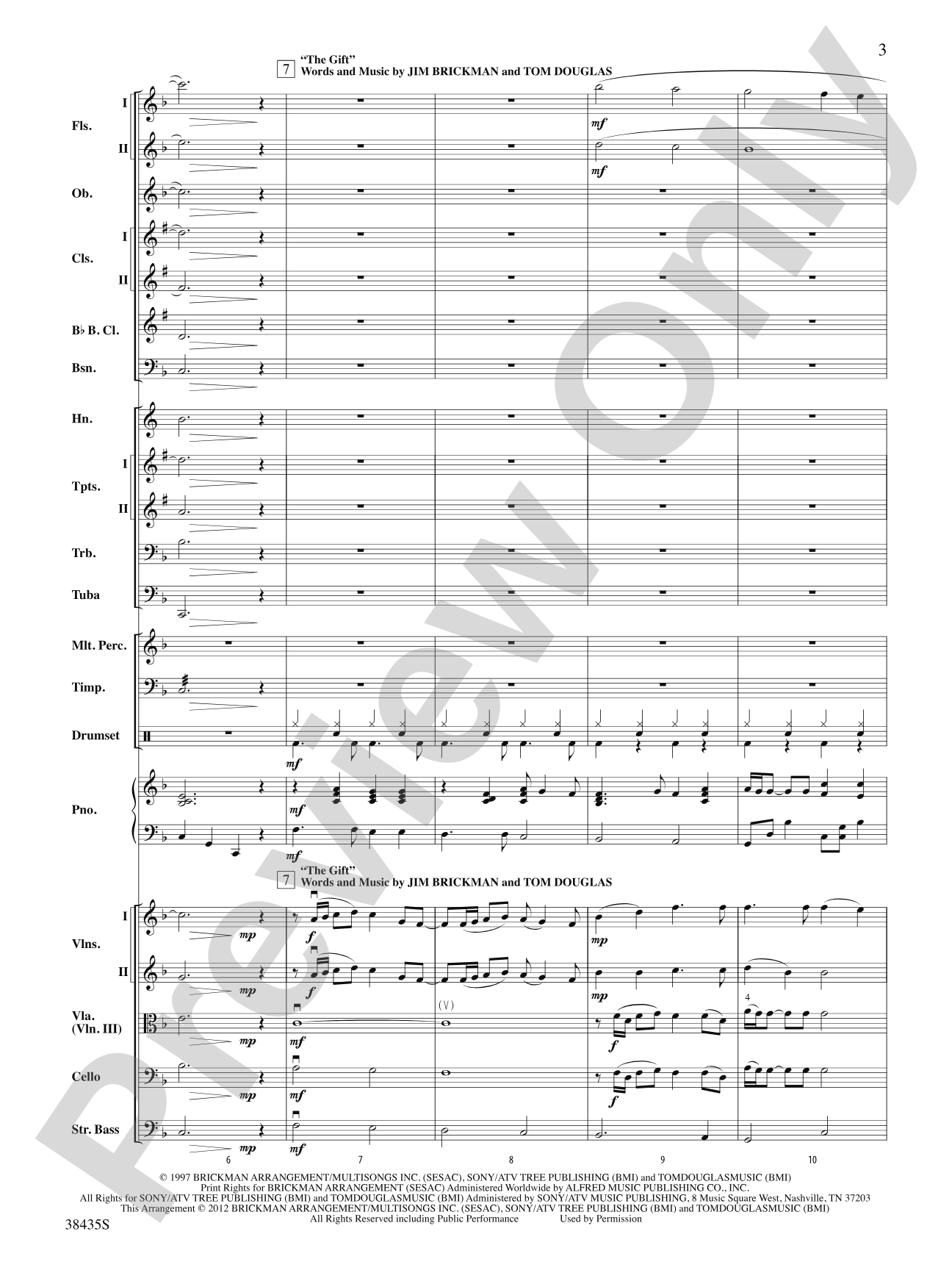 The Best of Jim Brickman: Full Orchestra Conductor Score & Parts