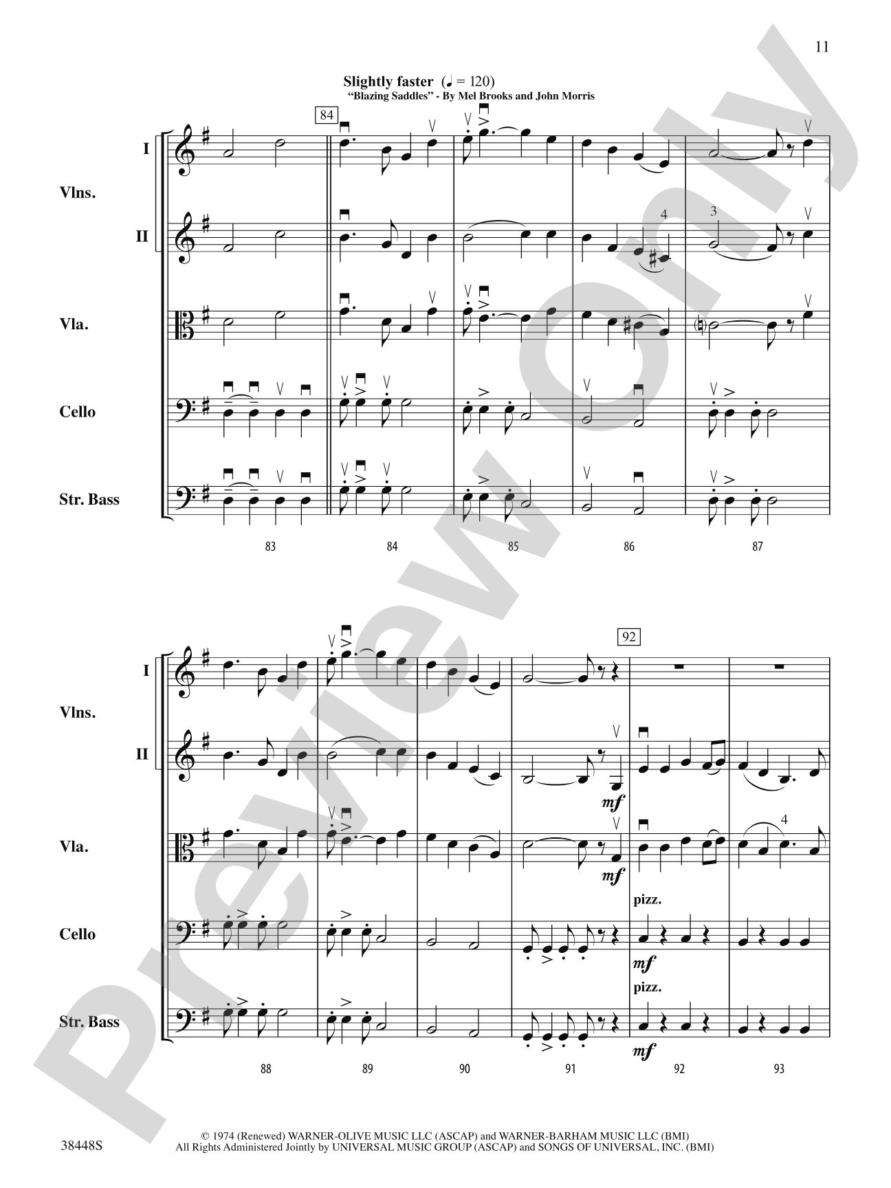 Blazing Bows of the West!: String Orchestra Conductor Score & Parts