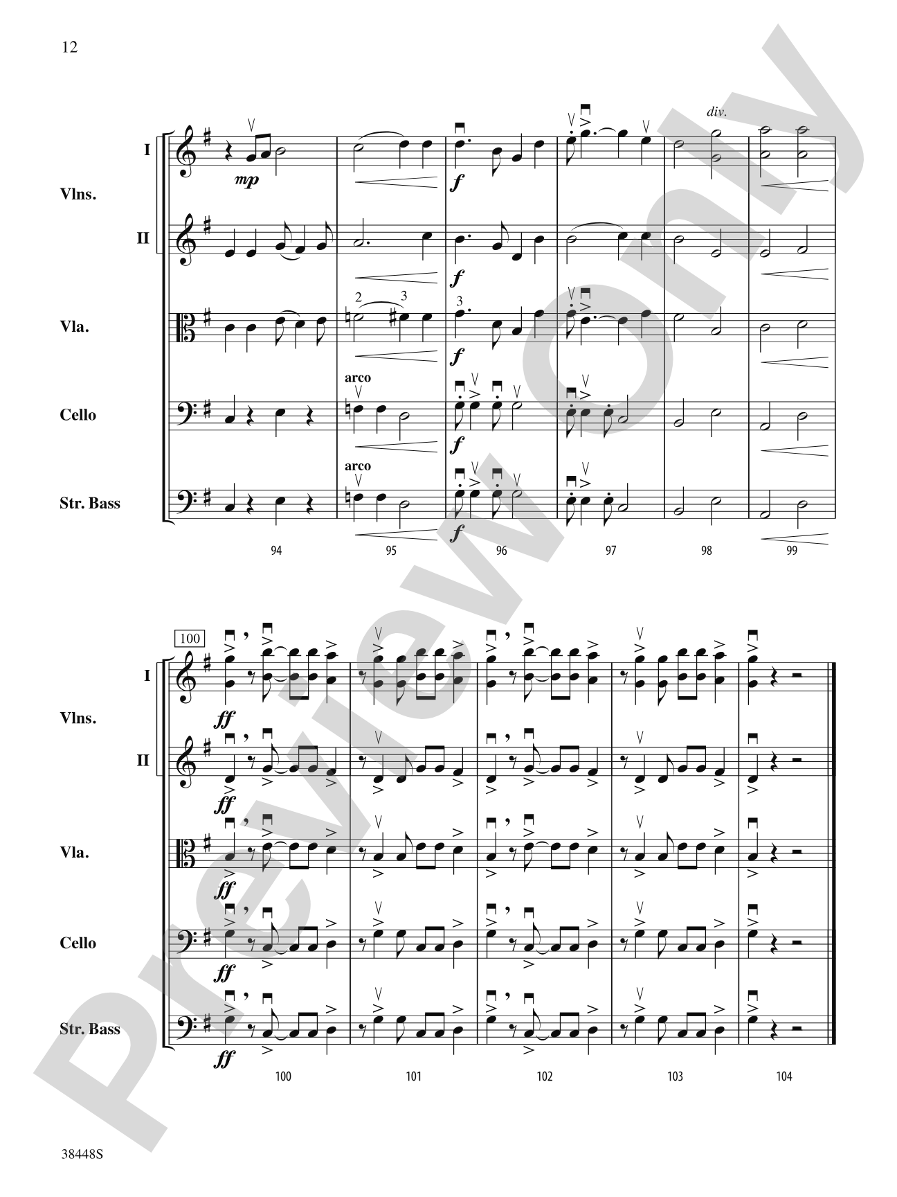 Blazing Bows of the West!: String Orchestra Conductor Score & Parts
