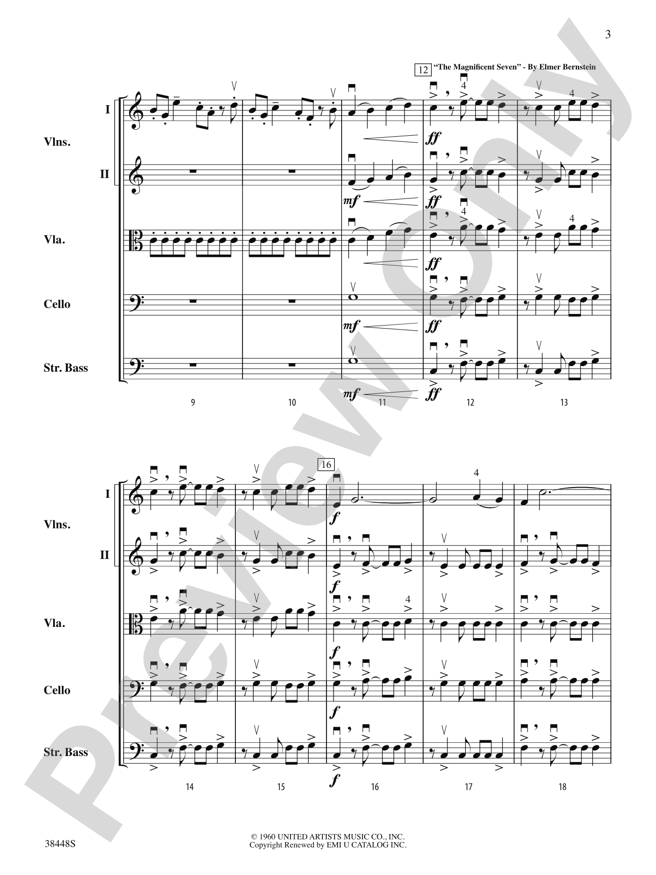 Blazing Bows of the West!: String Orchestra Conductor Score & Parts