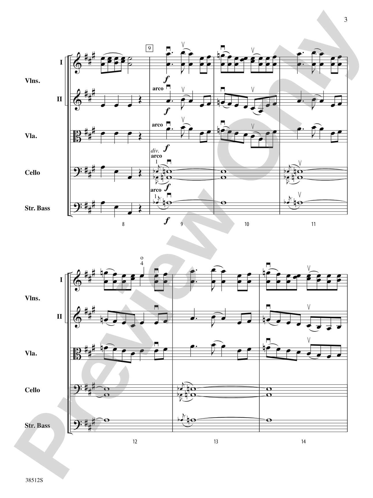 Bluegrass Fiddle Frenzy: String Orchestra Conductor Score & Parts