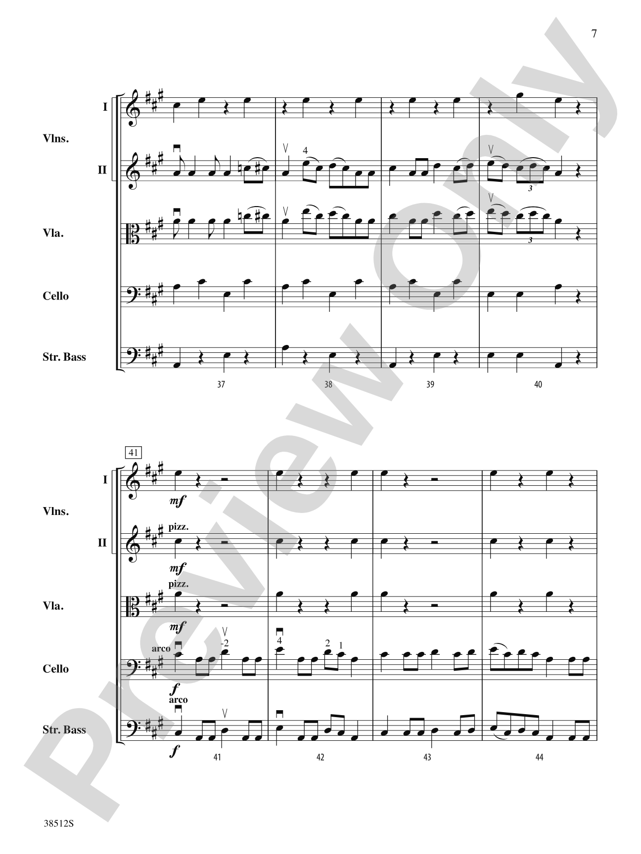 Bluegrass Fiddle Frenzy: String Orchestra Conductor Score & Parts