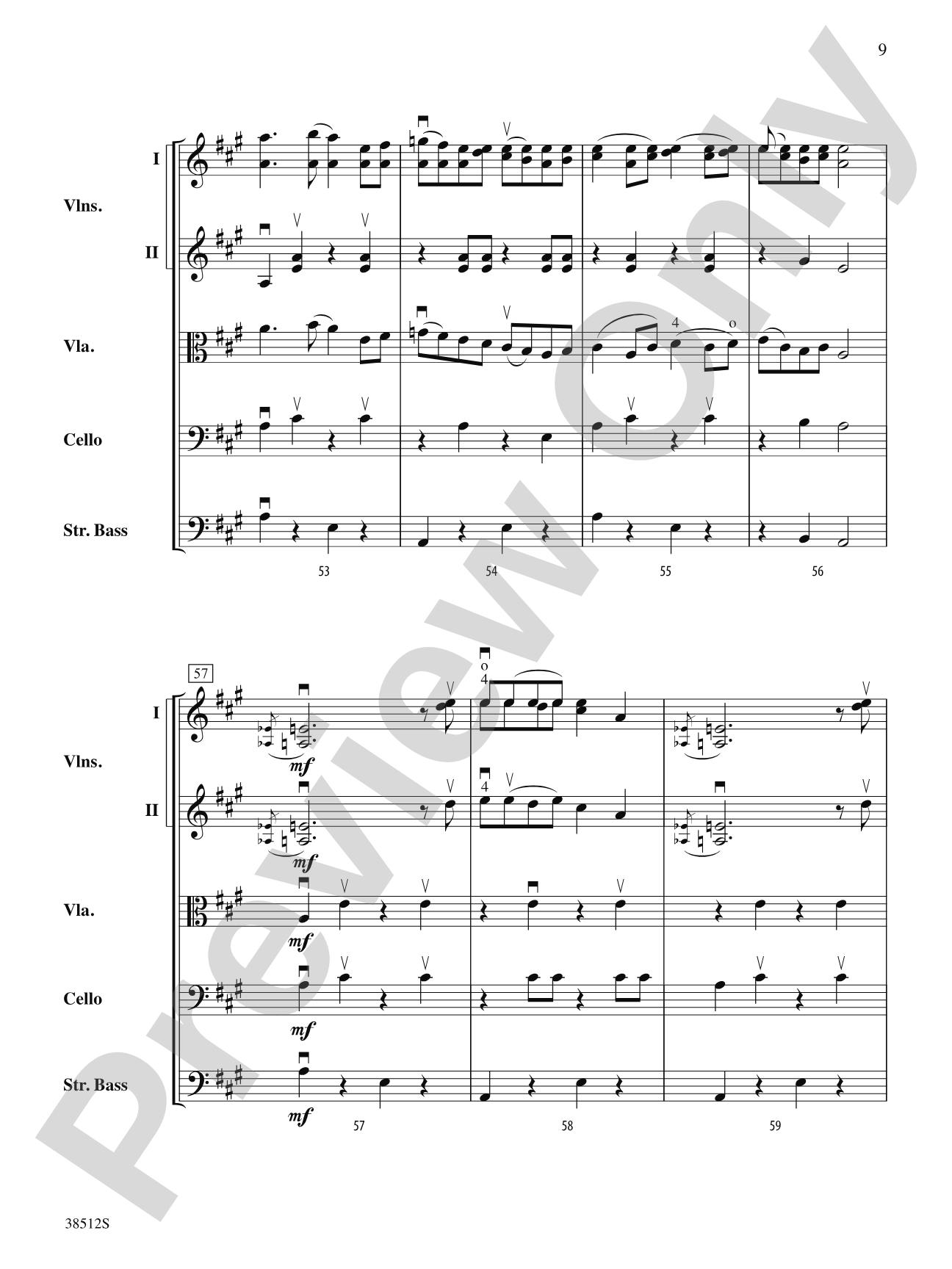 Bluegrass Fiddle Frenzy: String Orchestra Conductor Score & Parts