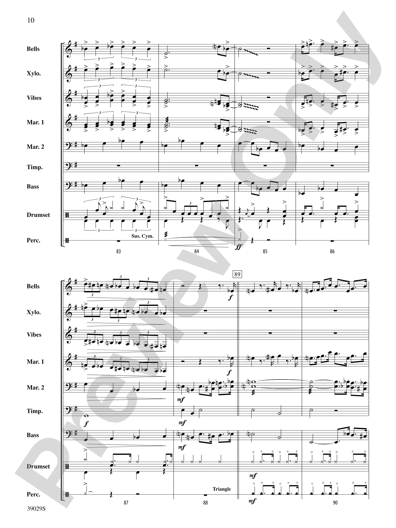 The Pink Panther Medley (Inspector Clouseau and The Pink Panther Theme): Percussion Ensemble Score & Parts